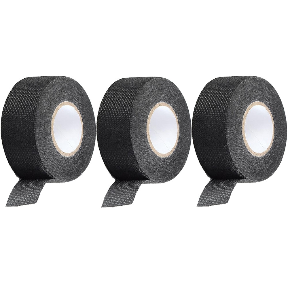 3Pcs Adhesive Cloth Fabric Exterior Harness Tape For Tesa 51036 19mm x 25m NEW