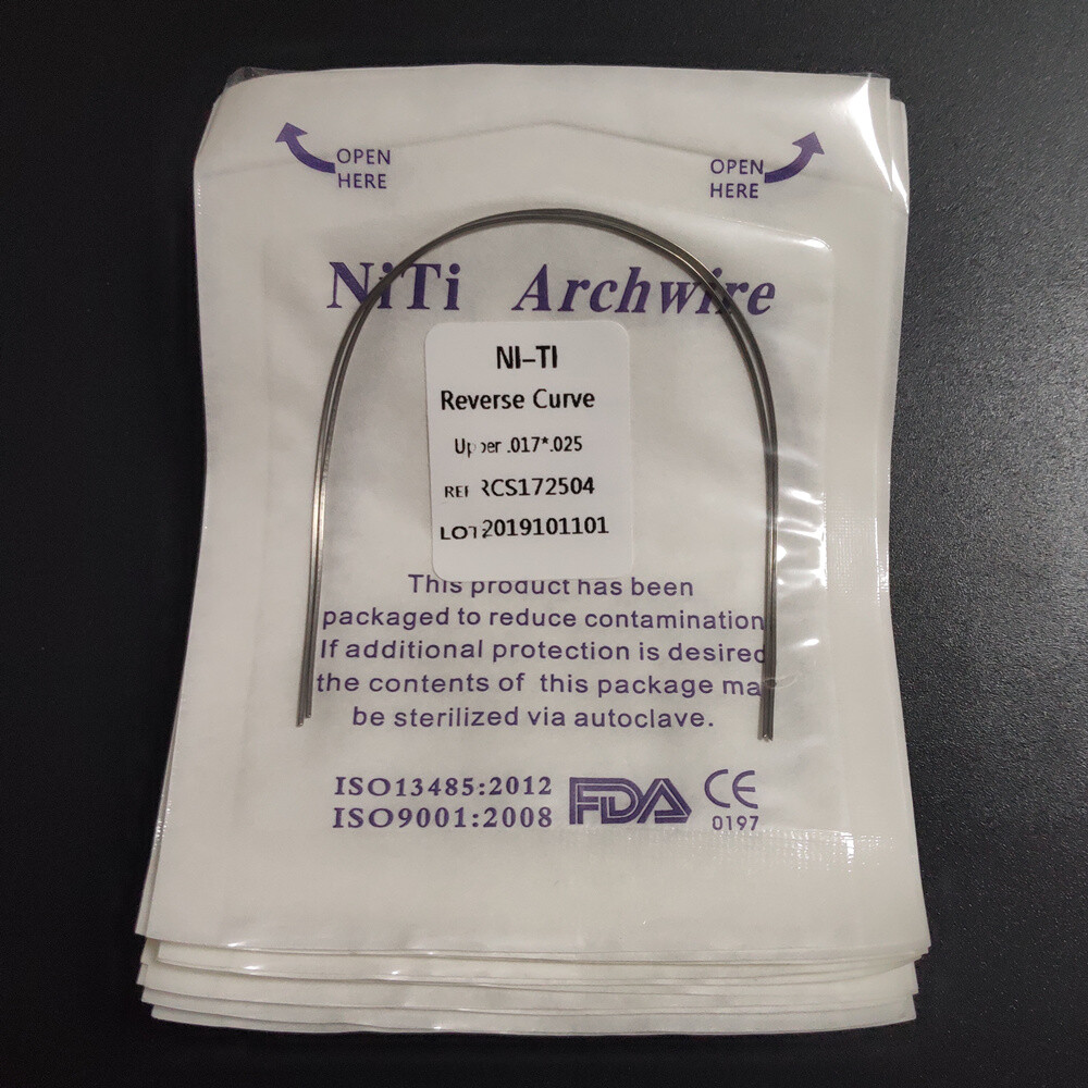 Dental Orthodontic Reverse Curve Arch Wires Super Elastic Niti Rectangular Wires Dental Orthodontic Reverse Curve Arch Wires Super Elastic Niti Rectangular Wires