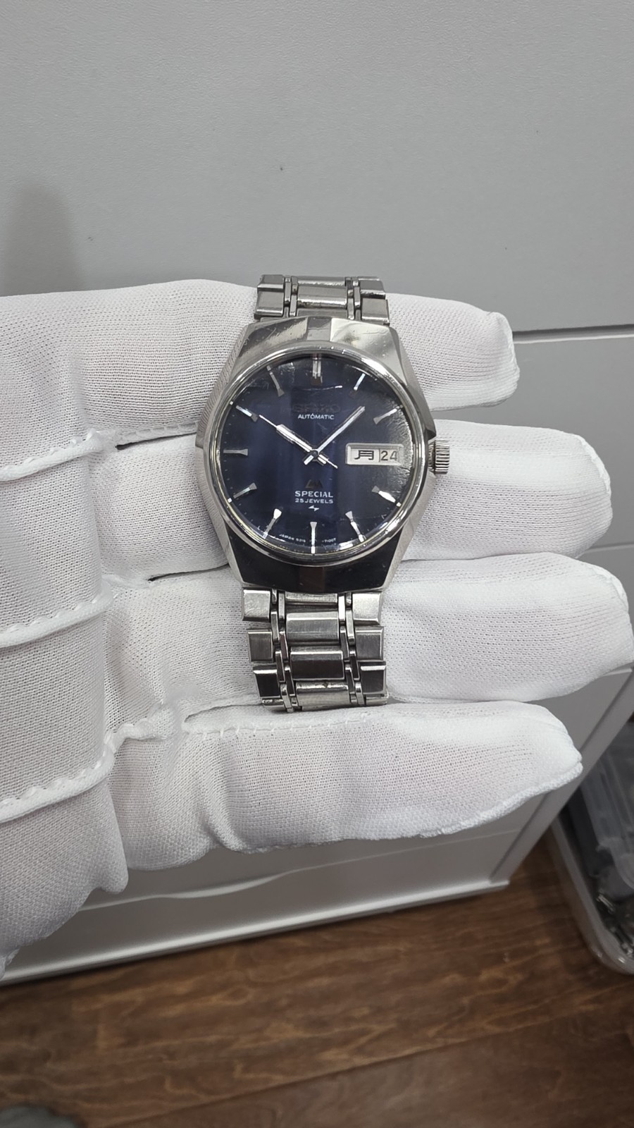 Seiko 5216 7090 Automatic 23J Serviced Multi-faceted Crystal Quickset Works 
