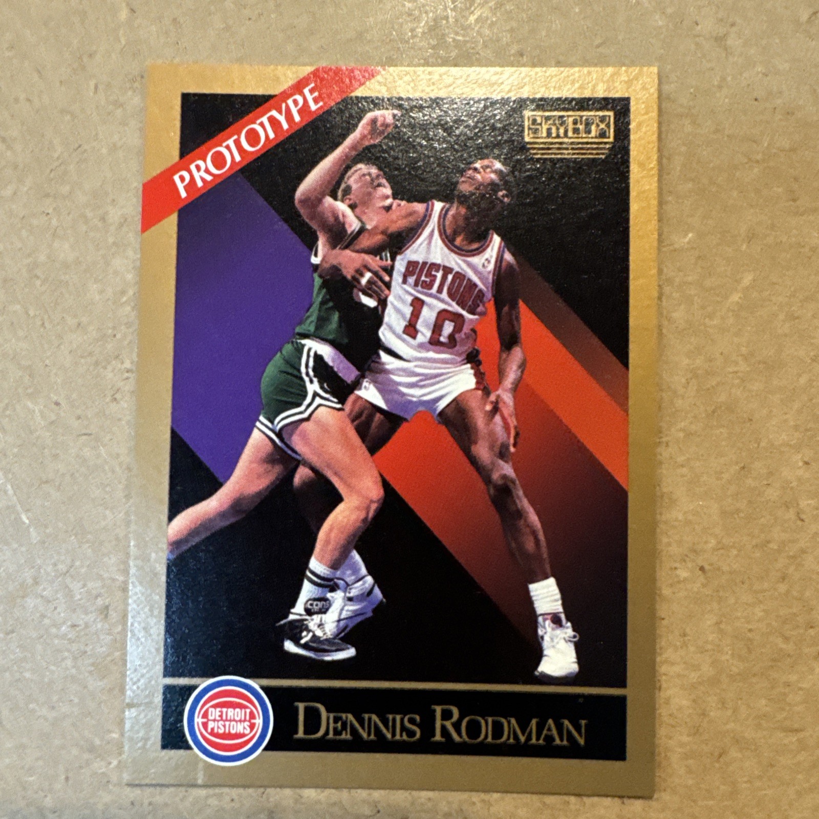 1990-91 Skybox - Dennis Rodman #91 Prototype