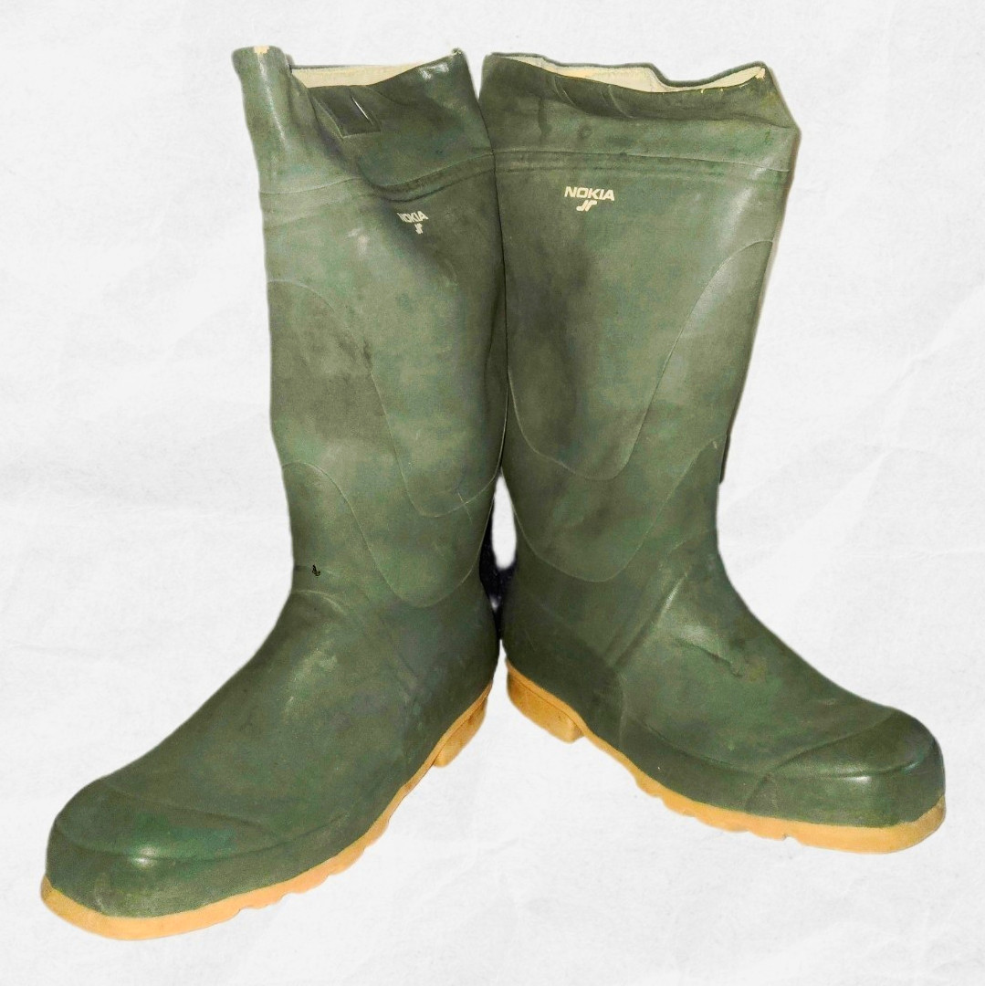 Vintage Nokia Rubber Boots Made in Finland EU 43 Men\'s 10 Fits Like 11