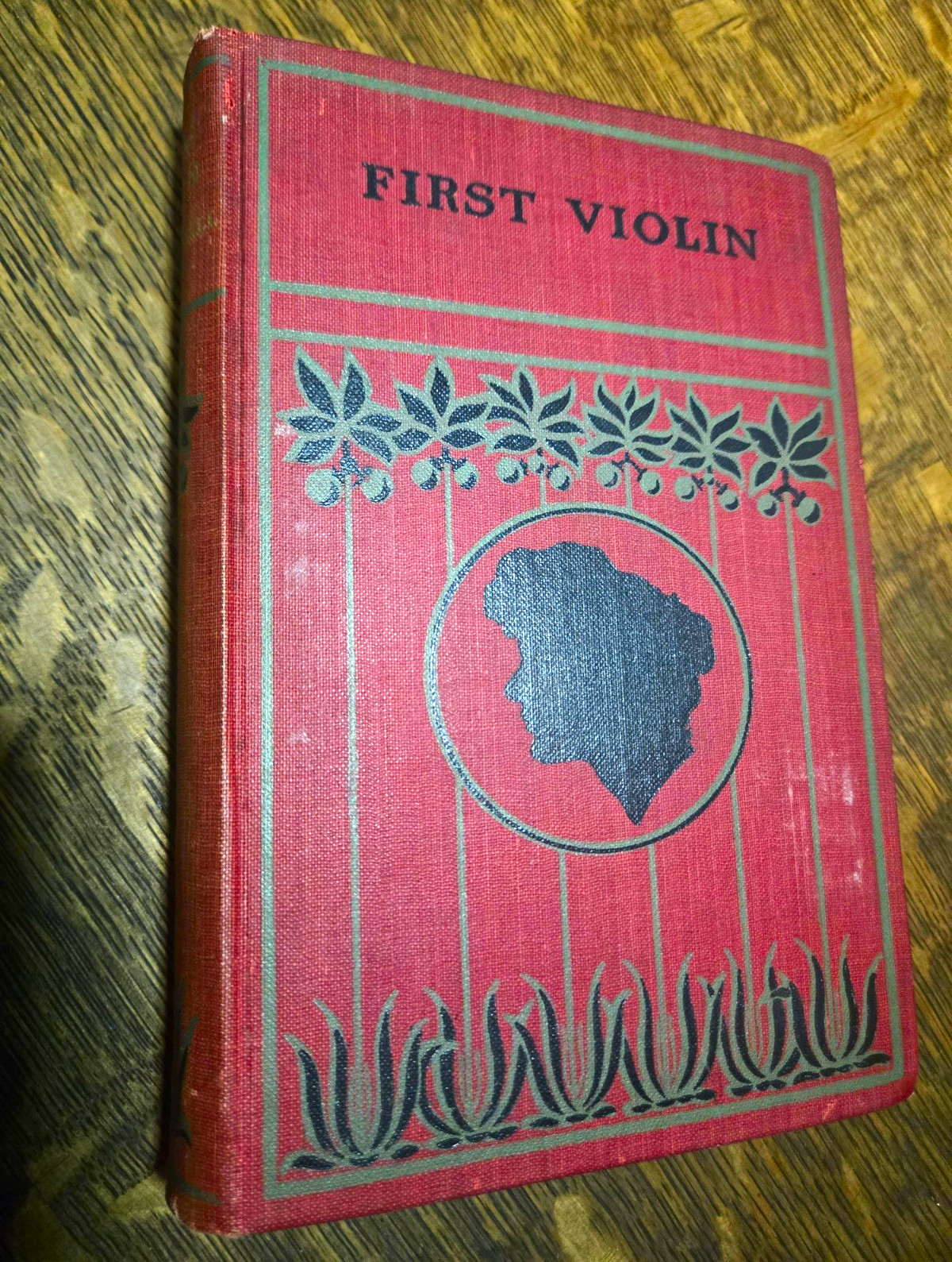 Antique The First Violin by Jessie Fothergill - W.B. Conkey Co Art Nouveau Cover