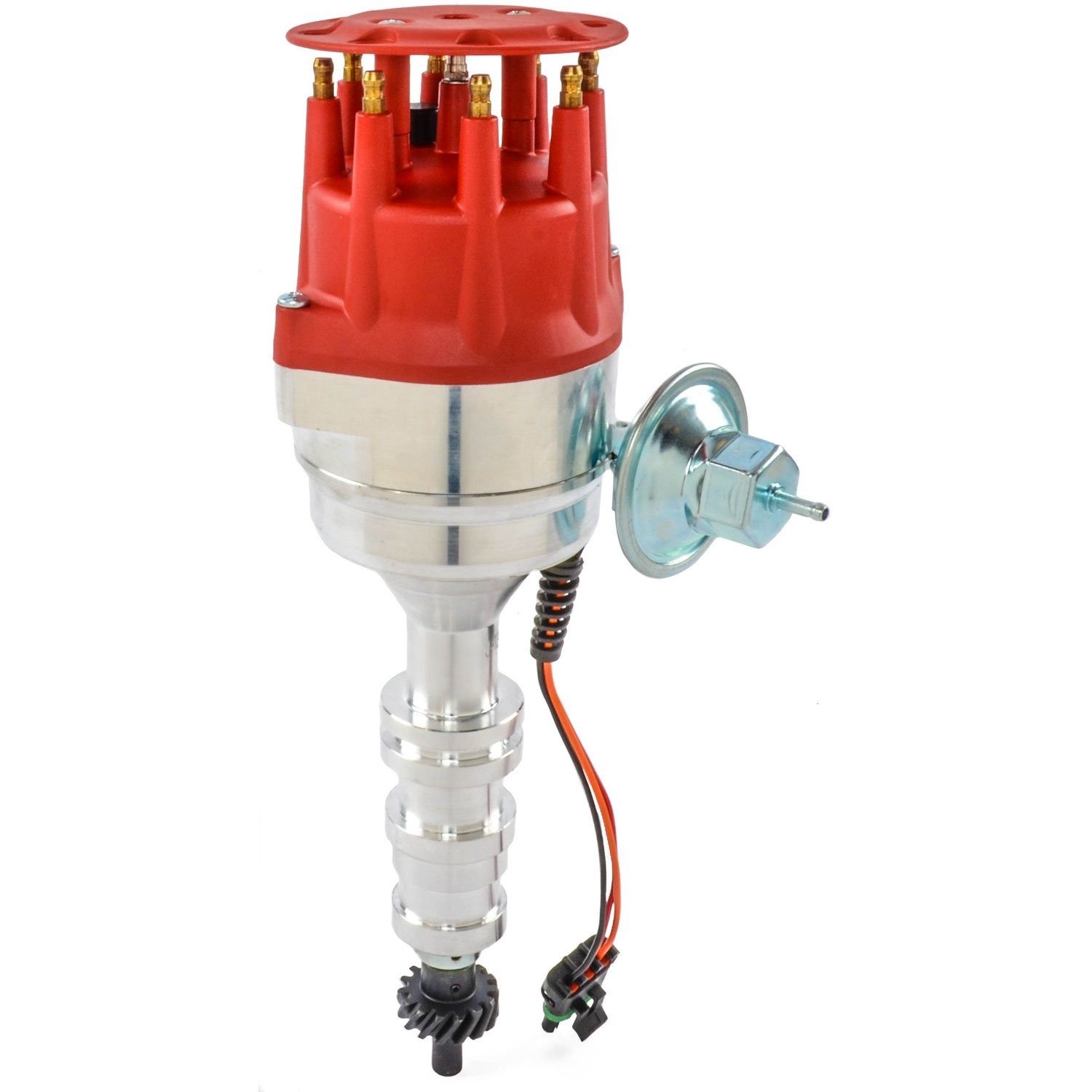 JEGS SSR-III Ready-to-Run (RTR) Pro-Series Distributor for Ford FE 352-428 [Red