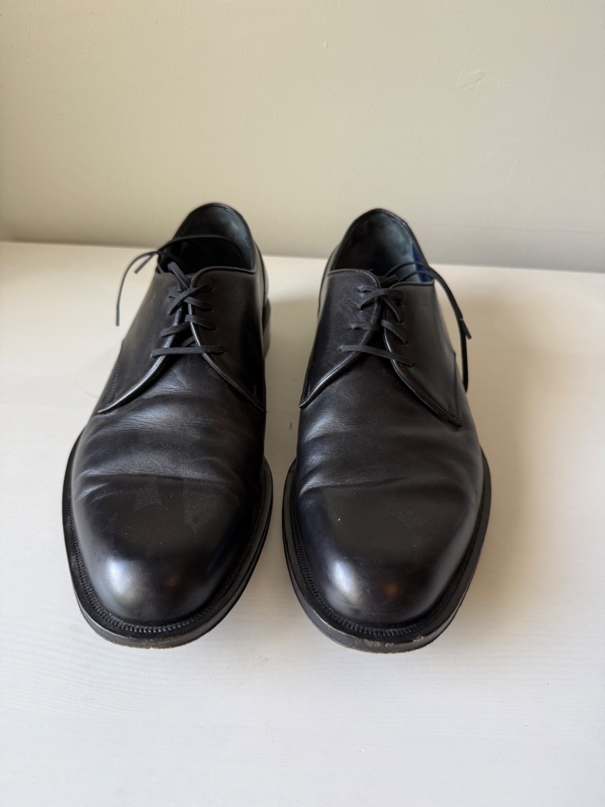 Salvatore Ferragamo | Men\'s Black Leather Derbies | Size 10 EE Salvatore Ferragamo | Men\'s Black Leather Derbies | Size 10 EE