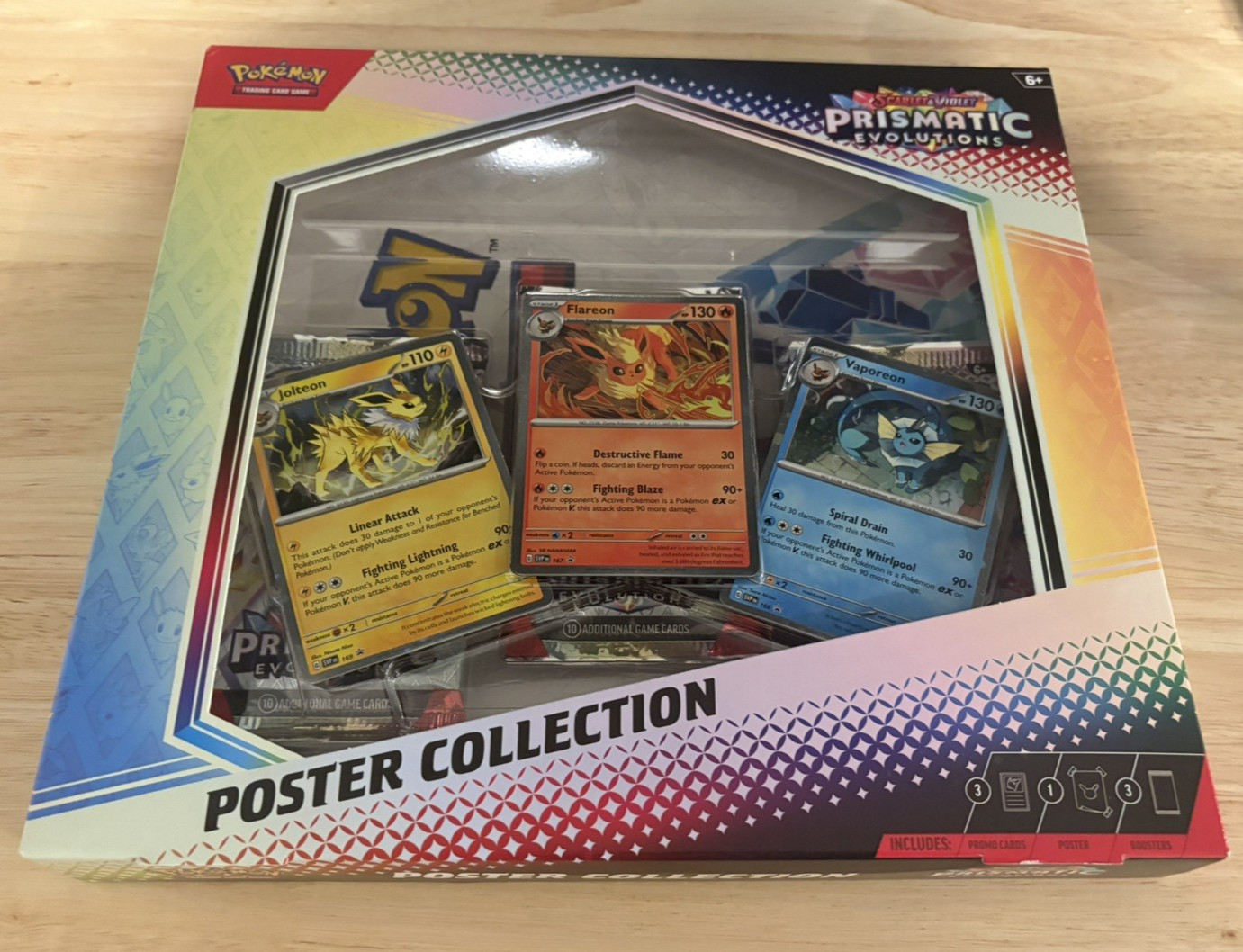 Pokemon TCG SV8.5 Prismatic Evolutions Poster Collection Box Factory - SEALED