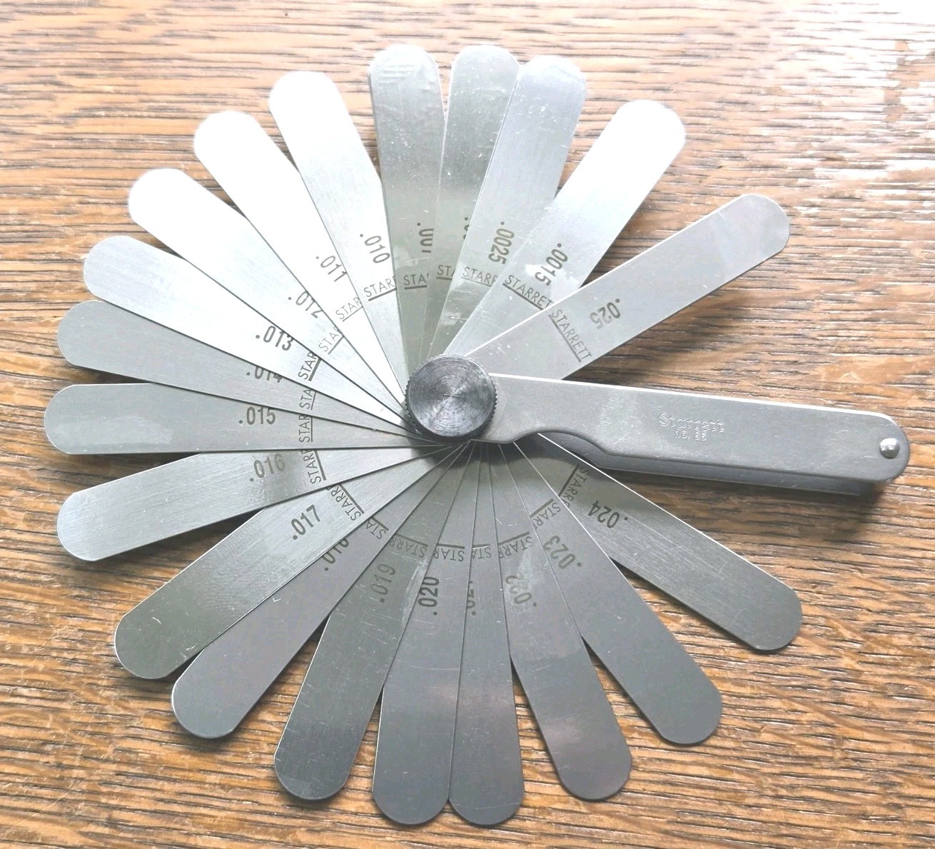 Vintage L. S. Starrett No. 66 Thickness Gage w/Locking & Box Machinist Tool USA Vintage L. S. Starrett No. 66 Thickness Gage w/Locking & Box Machinist Tool USA