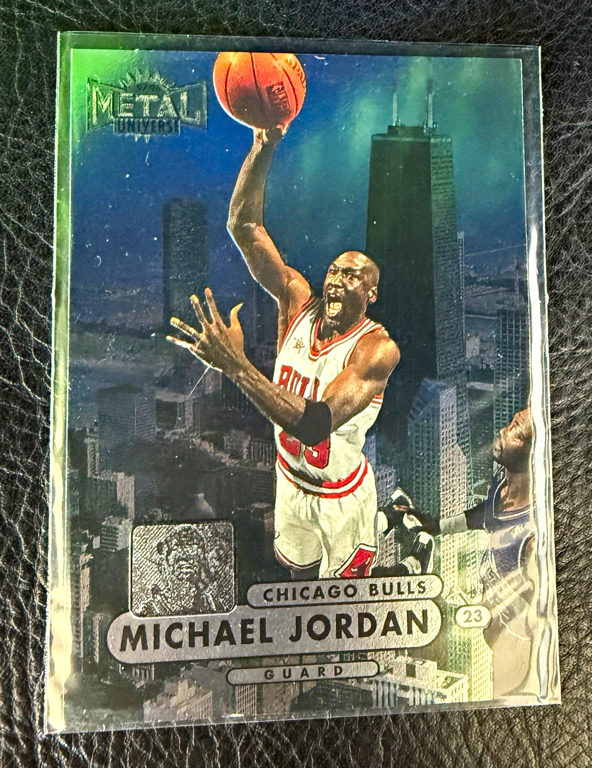 SkyBox 1997-98 Metal Universe Michael Jordan #23 Chicago Bulls Basketball Card