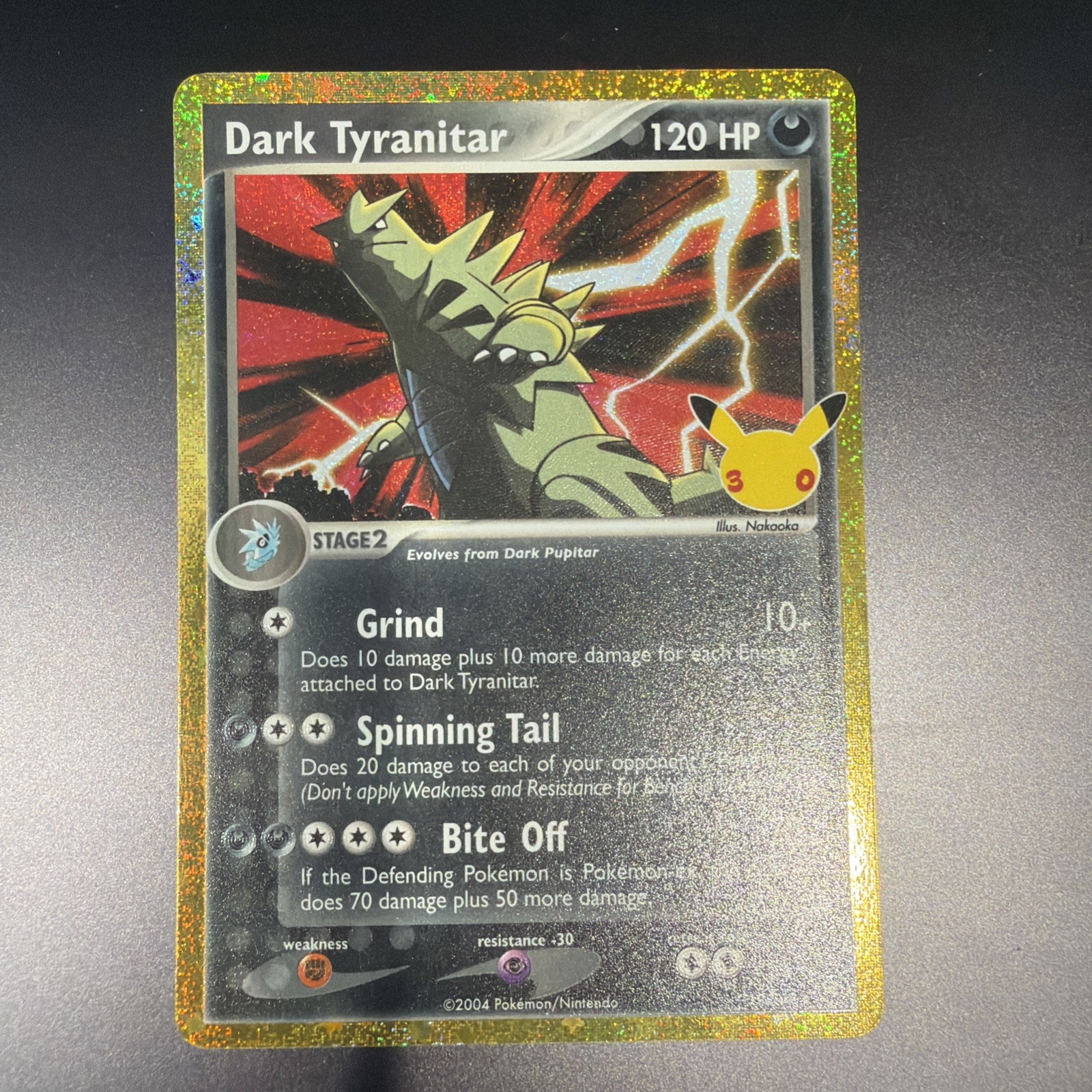 Dark Tyranitar Pokemon 30th Celebrations English