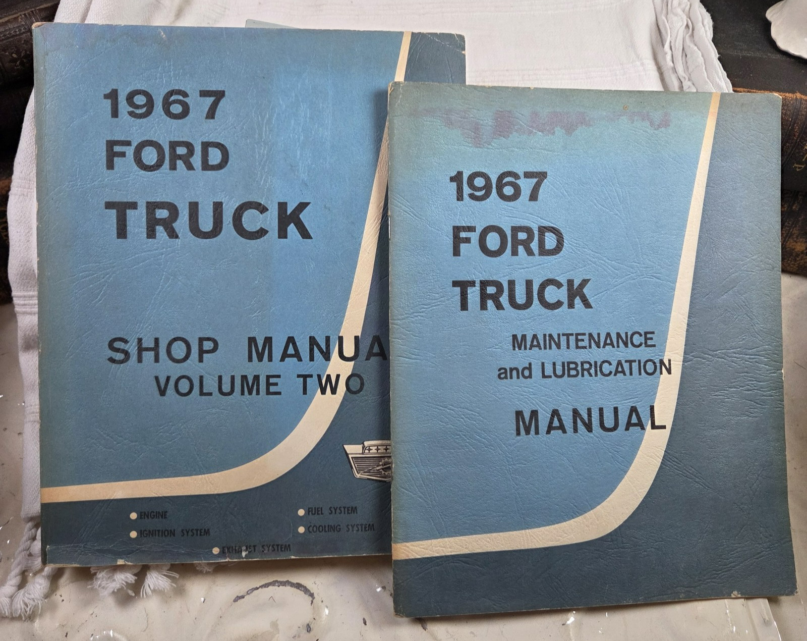 2 Vtg 1967 Ford Truck Shop Manual Volume 2 and Maintenance & Lubrication Manual