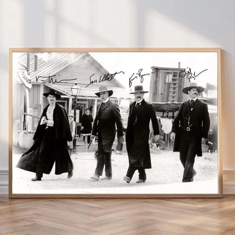 Vintage Tombstone Movie Poster Doc Holliday & Earp Brothers Walking
