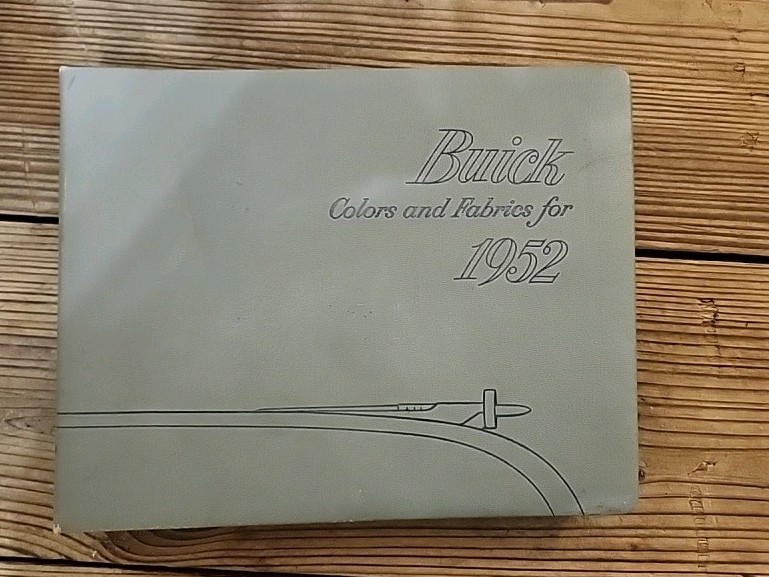 RARE 1952 Buick Showroom Catalog w Color Fabric Leather Swatch-Car Show/Restorer RARE 1952 Buick Showroom Catalog w Color Fabric Leather Swatch-Car Show/Restorer