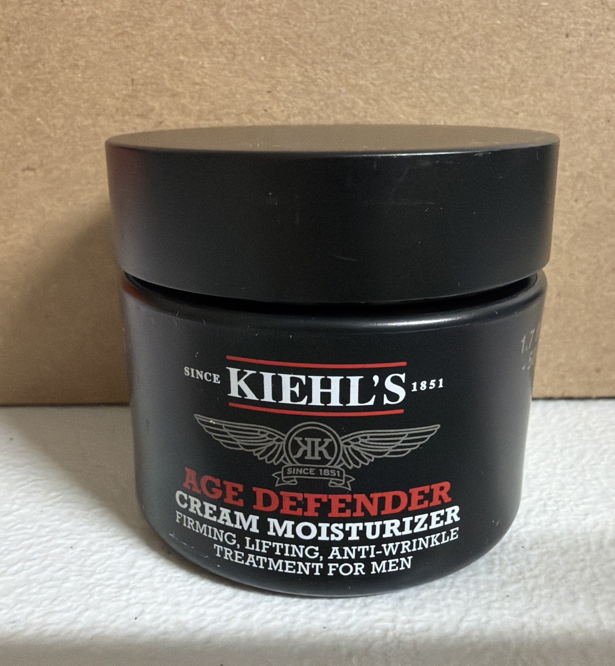 NEW Kiehl's Age Defender Firming Anti-Wrinkle Cream Moisturizer for Men 1.7 oz