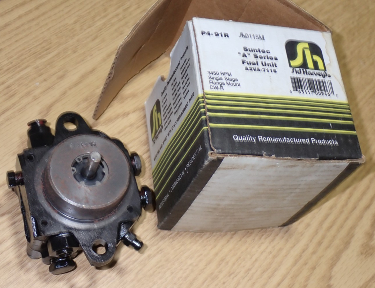 Sid Harvey P4-91R Fuel Pump Suntec A2VA-7116 Oil Burner NEW