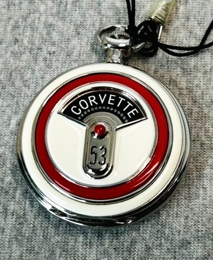 1953 Corvette Pocket Watch Franklin Mint w/Chain and Case 53 NIB 1953 Corvette Pocket Watch Franklin Mint w/Chain and Case 53 NIB