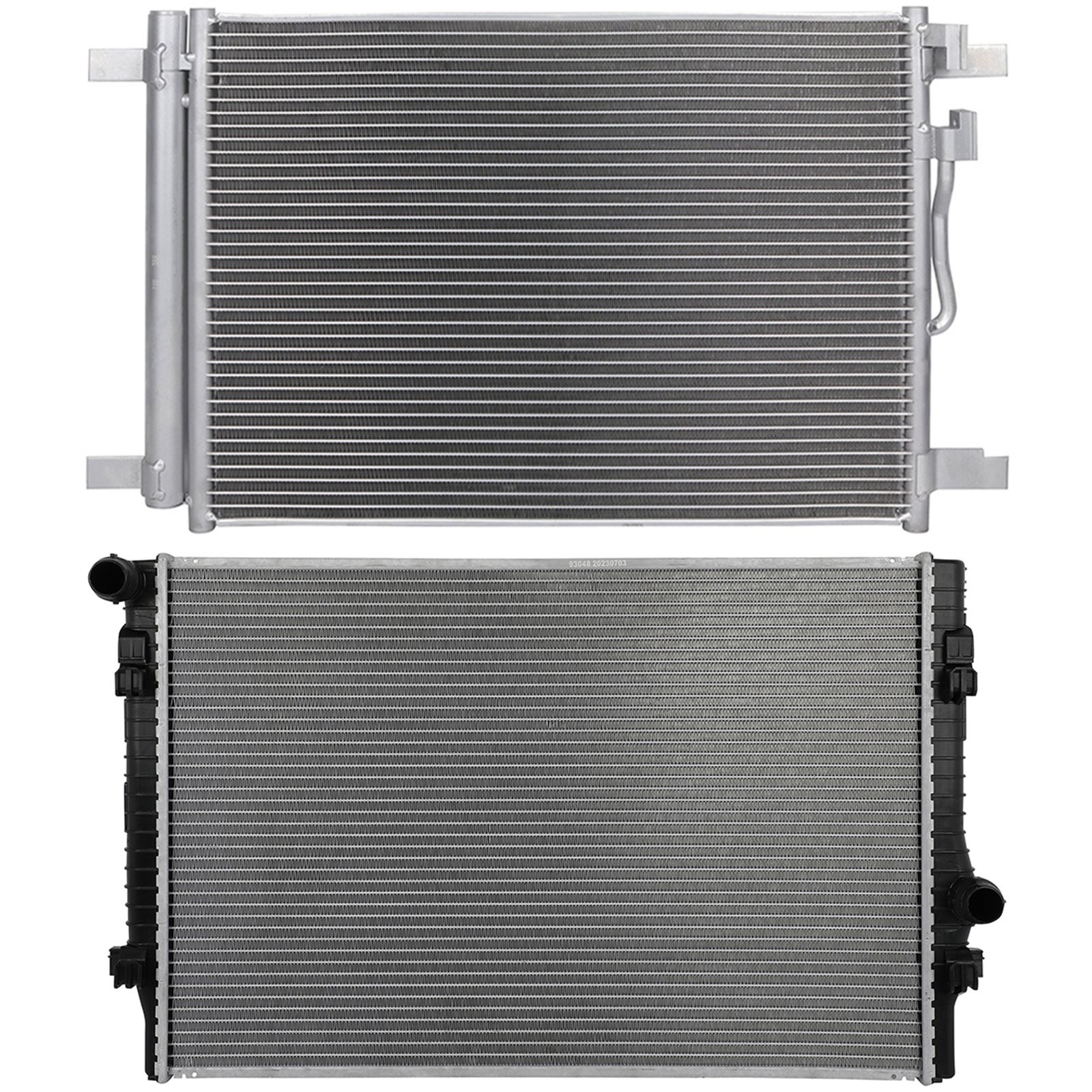 Radiator & AC Condenser Cooling Kit For Volkswagen 2015-2018 Golf 2015-2019 GTI