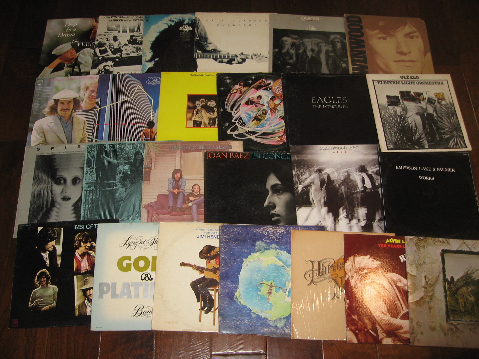 Lot of (6) 70s Rock 80s Pop Jazz Funk Soul Record Vinyl Mix Original Albums VG
