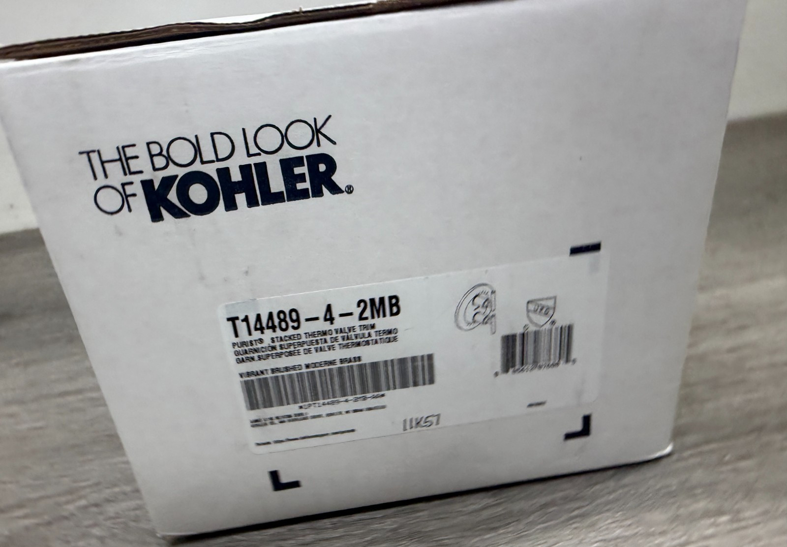  Kohler K-T14489-4-2MB Purist Thermostatic Valve Trim Only 
