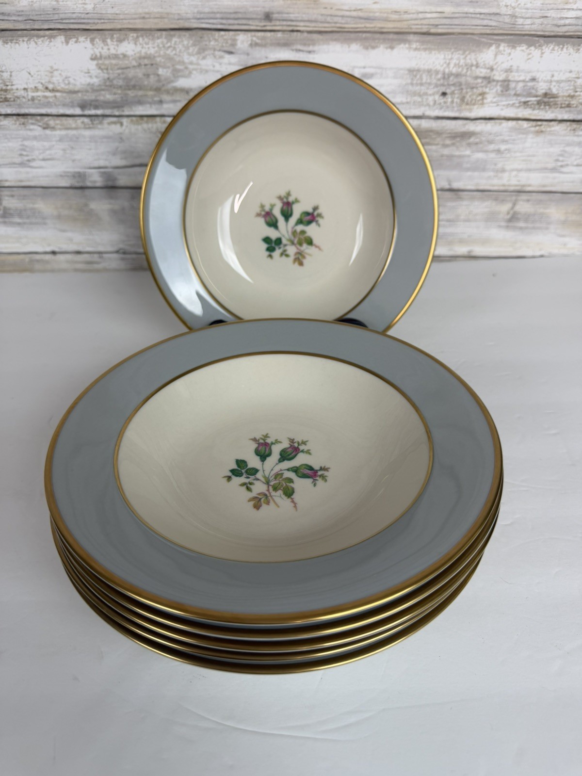 Vintage Set Of 6 Flintridge China \