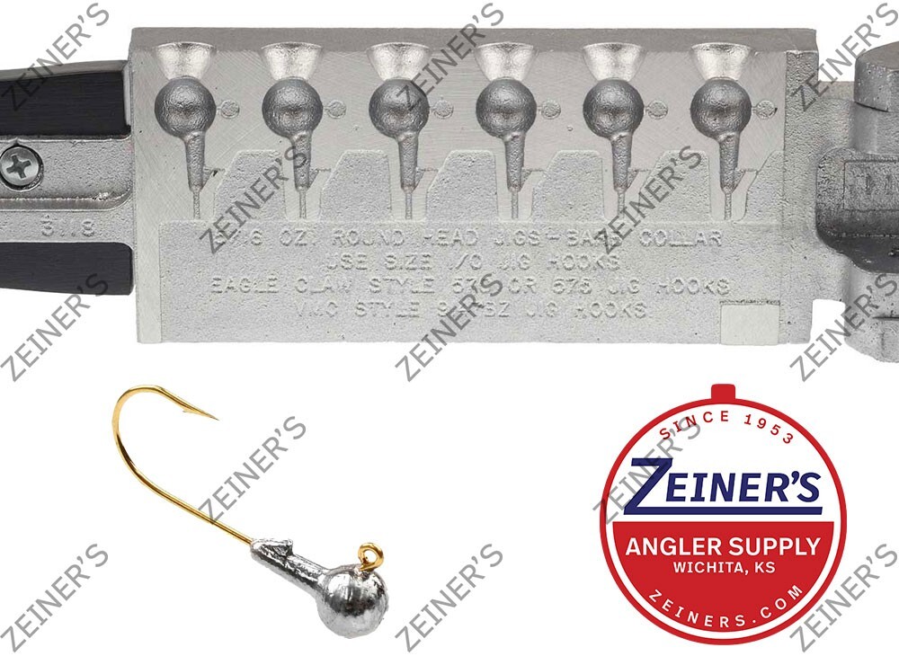 3118 RHB-6-516 Do-It Round Head Barb Collar Jig Mold 6ea of 5/16 oz size