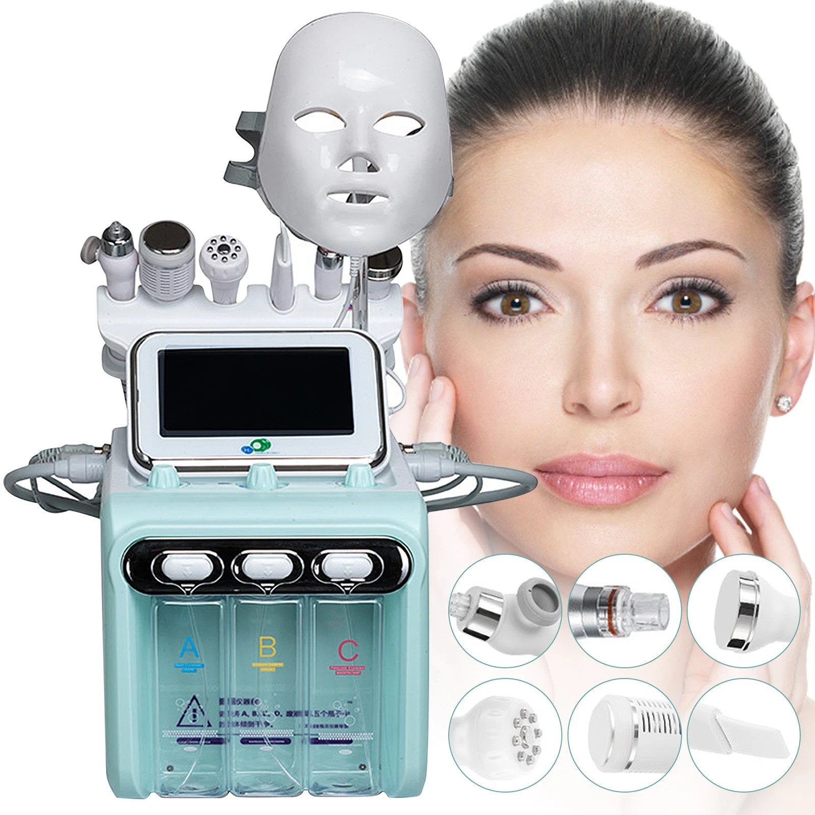7 in 1 Hydrogen Water Facial Machine Oxygen Dermabrasion Deep Cleansing USA