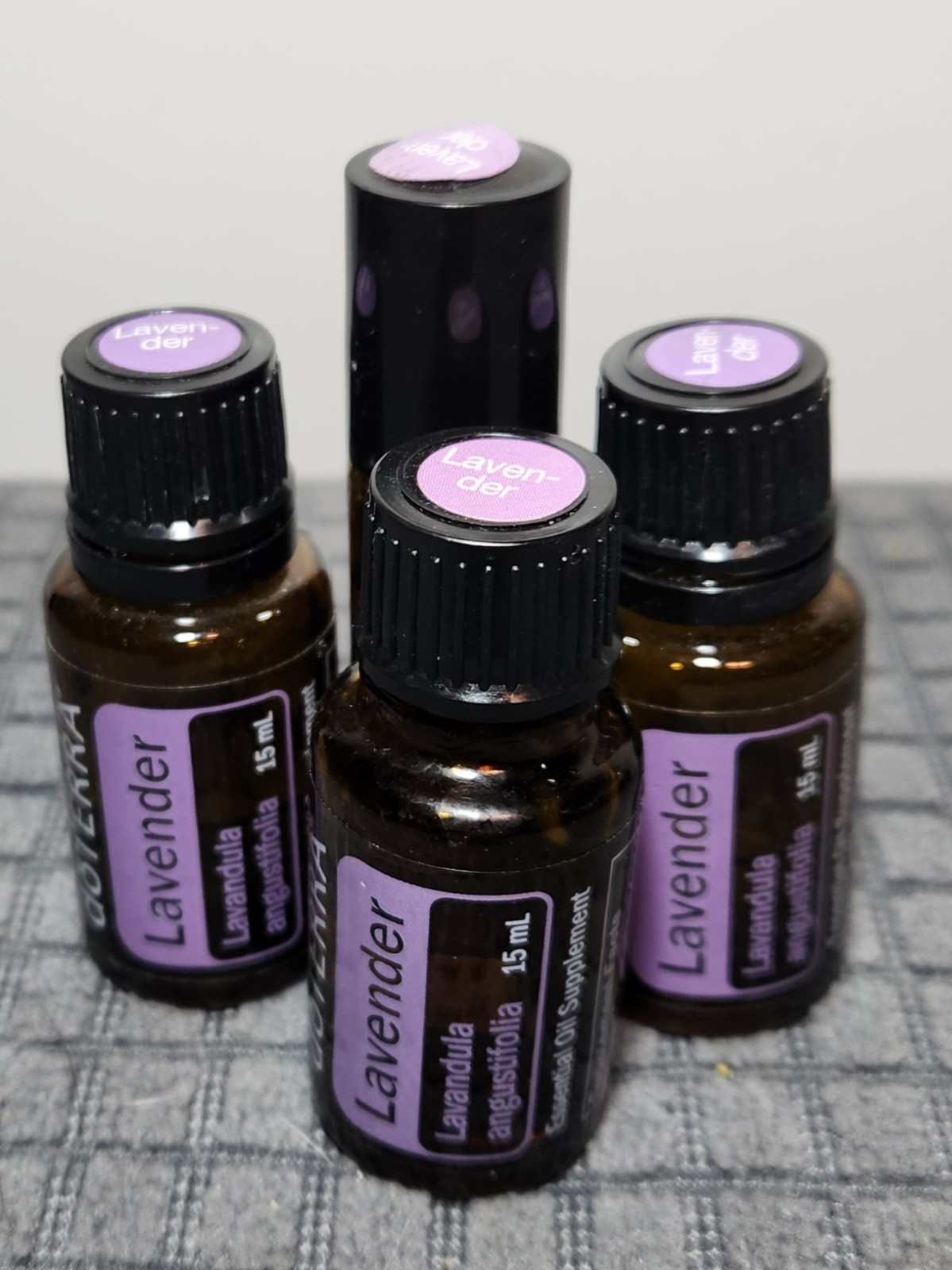 Lot Of 4 Lavender DoTerra Essential Oils Aromatherapy Roll-On And 15ml Bottles 