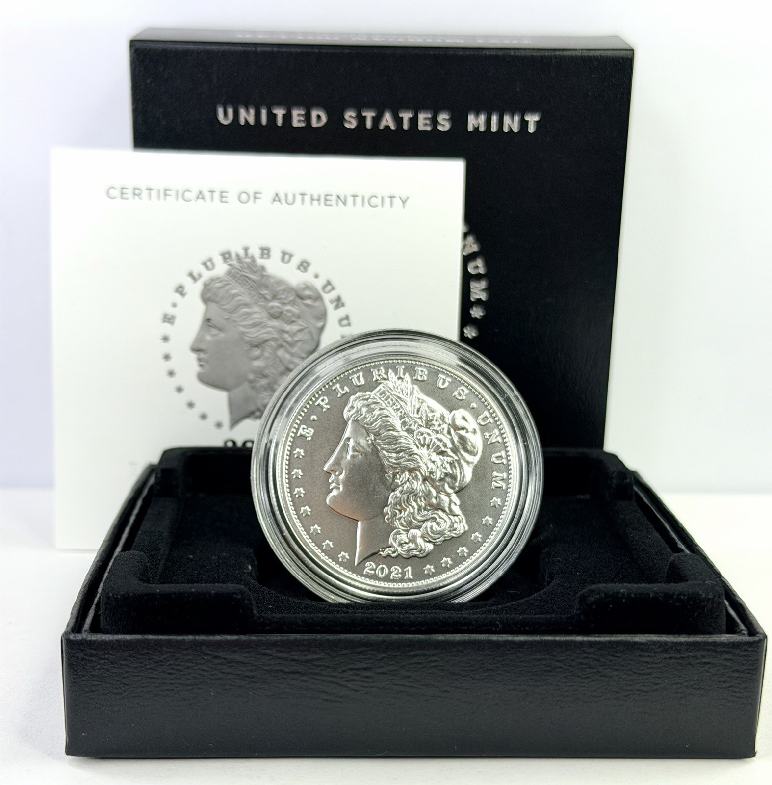 2021 D Morgan Silver Dollar Denver Mint Uncirculated OGP COA