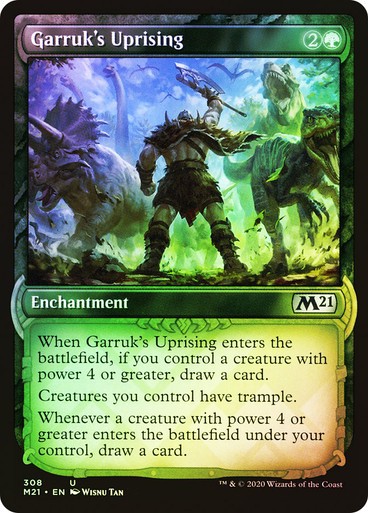 FOIL SHOWCASE Garruk\'s Uprising ~ Core 2021 [ EX ] [ Magic MTG ]