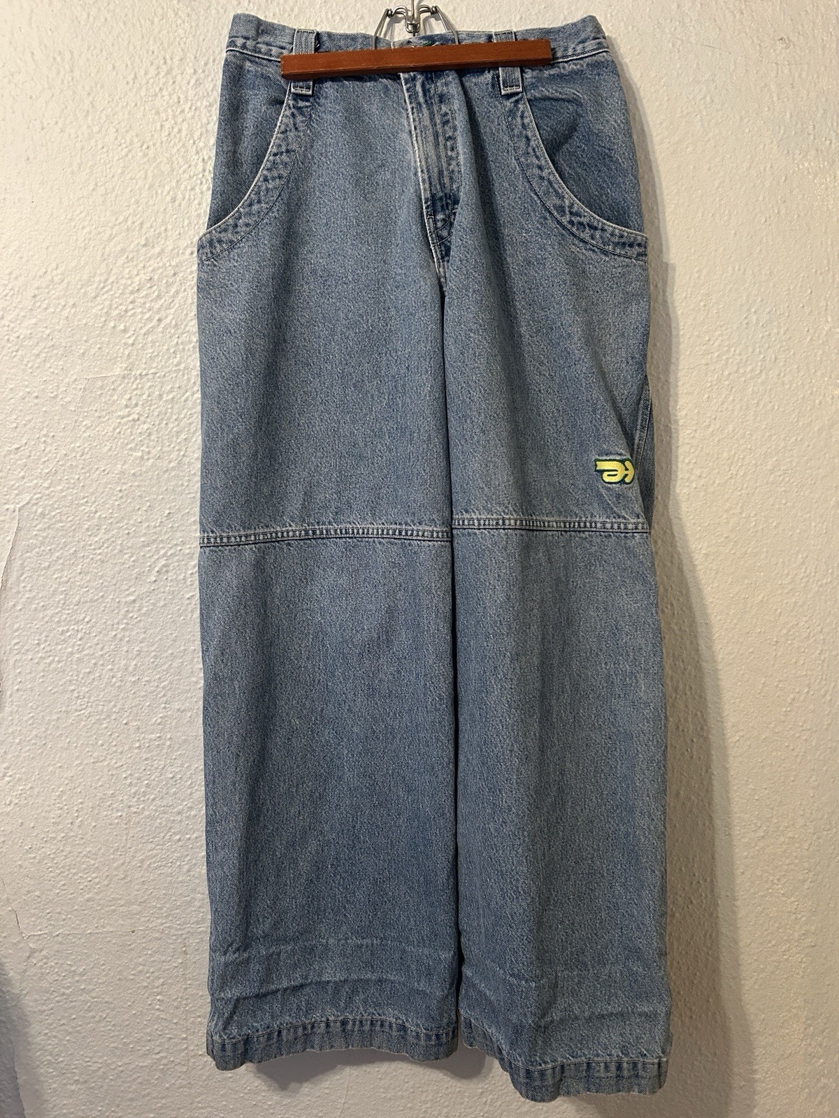 JNCO Mens Sz 32x34 OG Y2K Baggy Wide Leg Jeans Blue Denim  26\