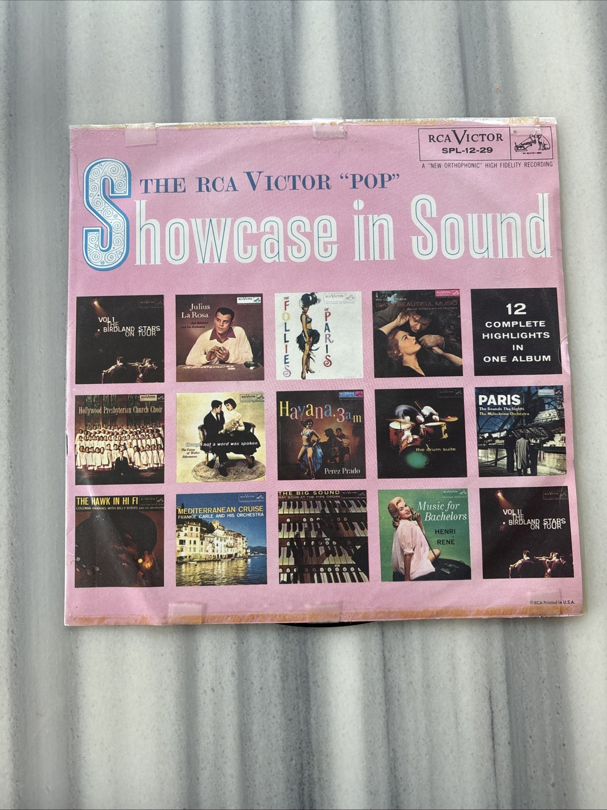 The RCA Victor “Pop” Showcase in Sound LP RCA SPL-12-29 Mono The RCA Victor “Pop” Showcase in Sound LP RCA SPL-12-29 Mono