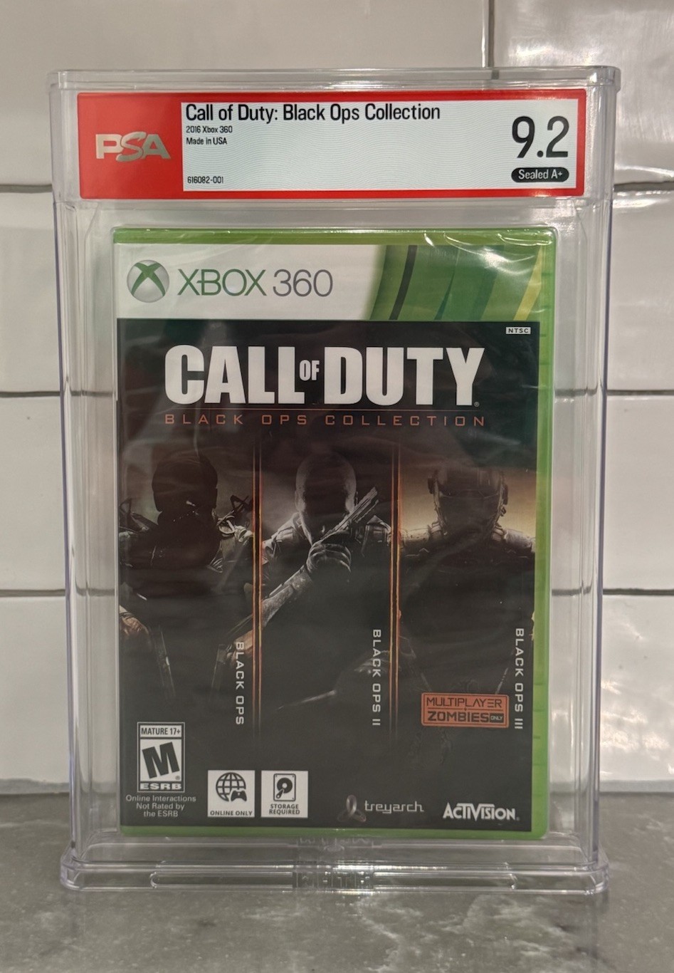 Call of Duty Black Ops Collection Xbox 360 PSA 9.2 A+ Sealed COD Rare Call of Duty Black Ops Collection Xbox 360 PSA 9.2 A+ Sealed COD Rare
