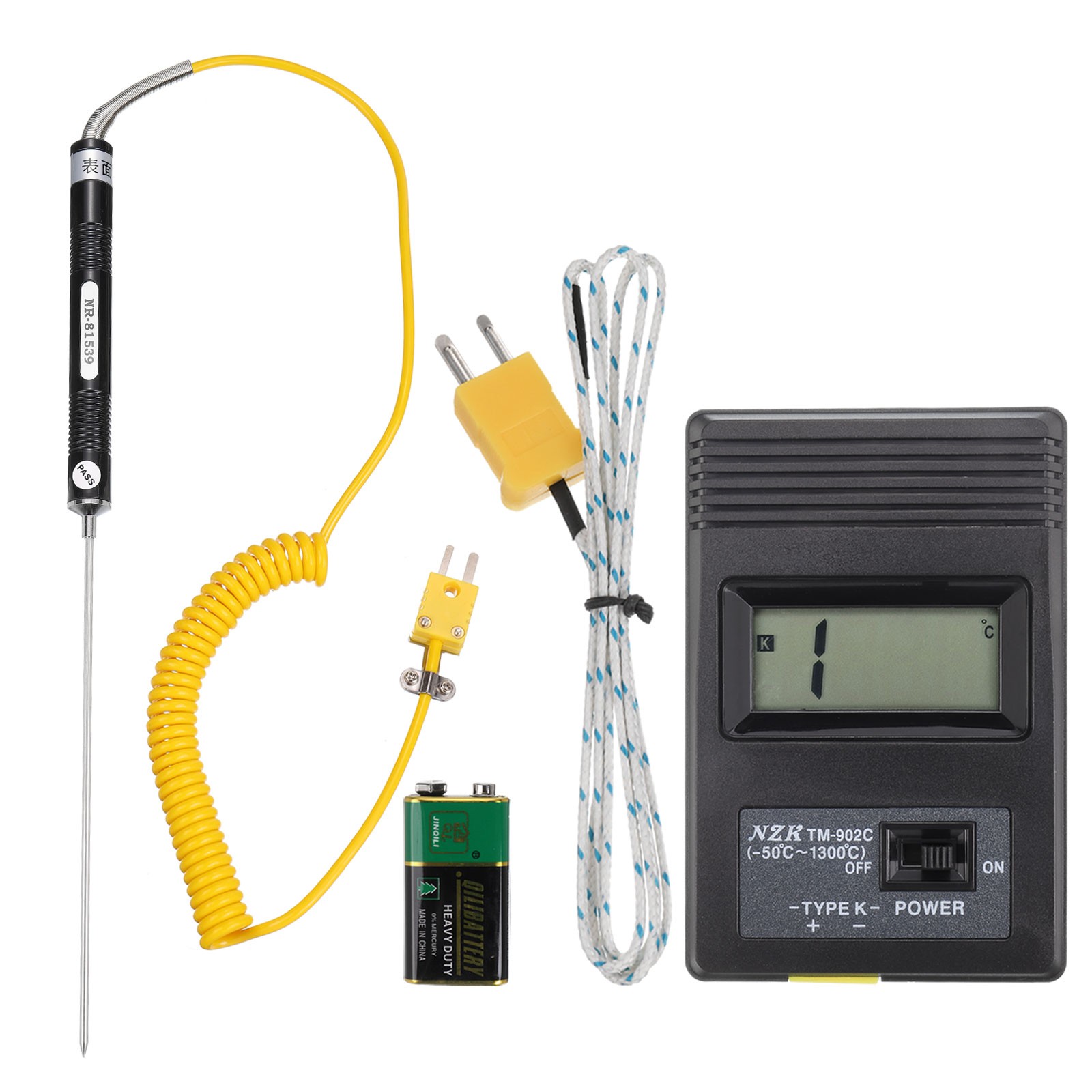 Digital Thermocouple Thermometer K Type Temperature Meter (-50 to 1300 °C) Digital Thermocouple Thermometer K Type Temperature Meter (-50 to 1300 °C)