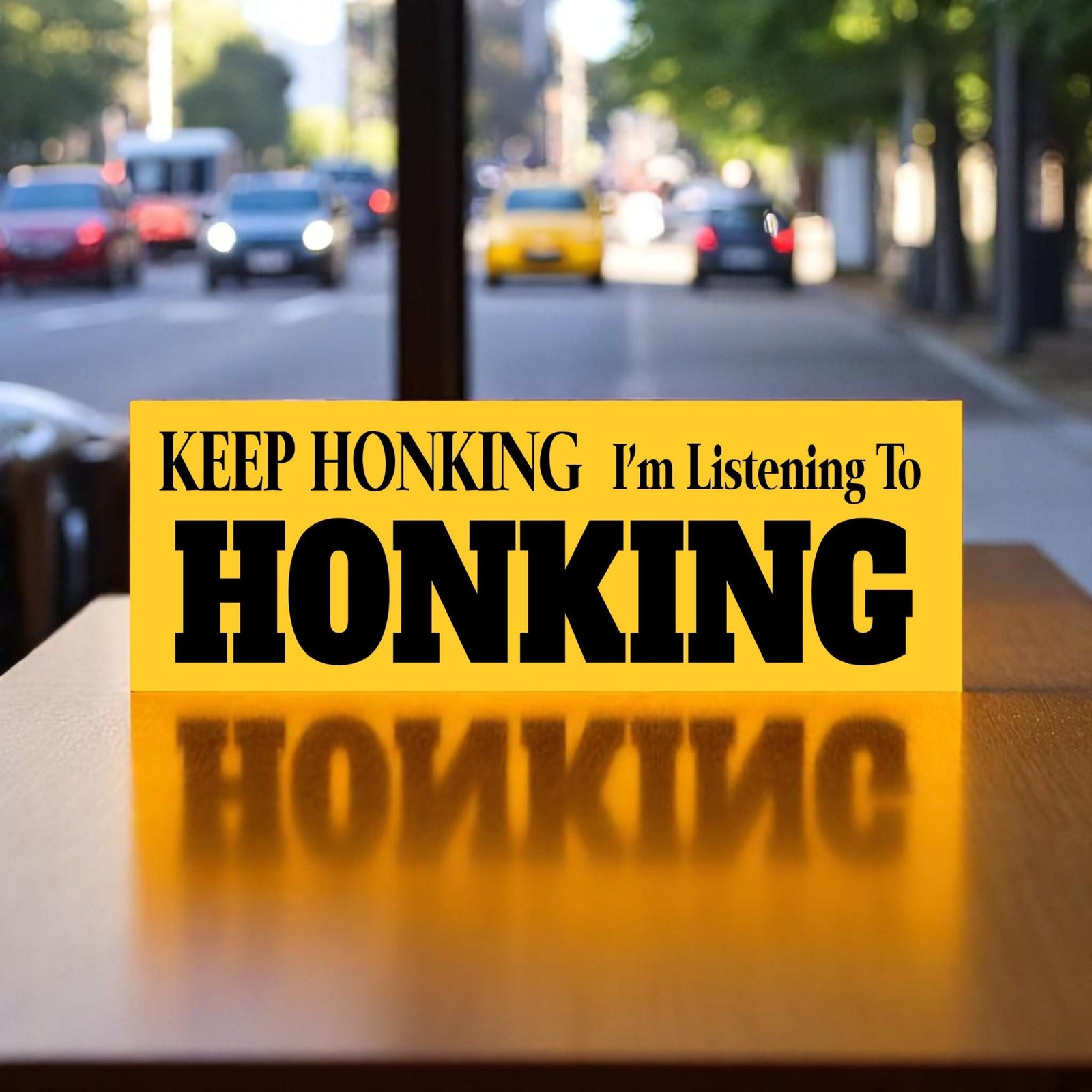Funny Keep Honking Bumper Sticker Magnet 4x6 Vinyl Auto Humor Car