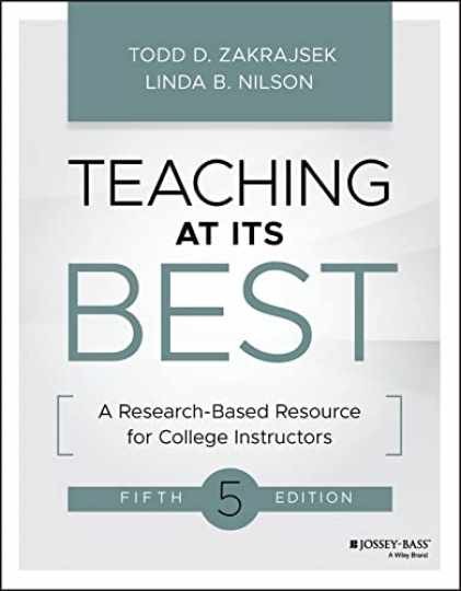 Teaching at Its Best: A - Paperback, by Zakrajsek Todd D.; - Very Good