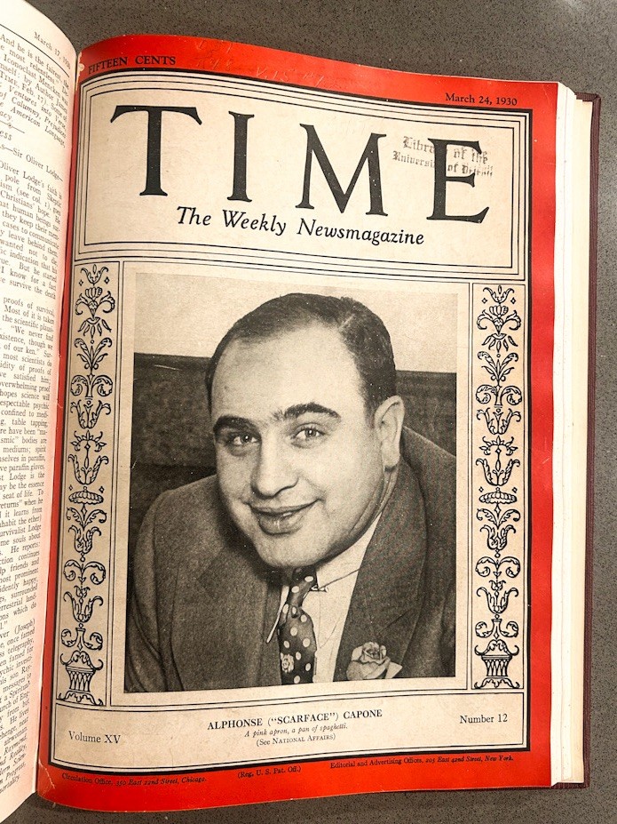 TIME Weekly Newsmagazine Bound Edition Jan-April 1930 Al Capone cover
