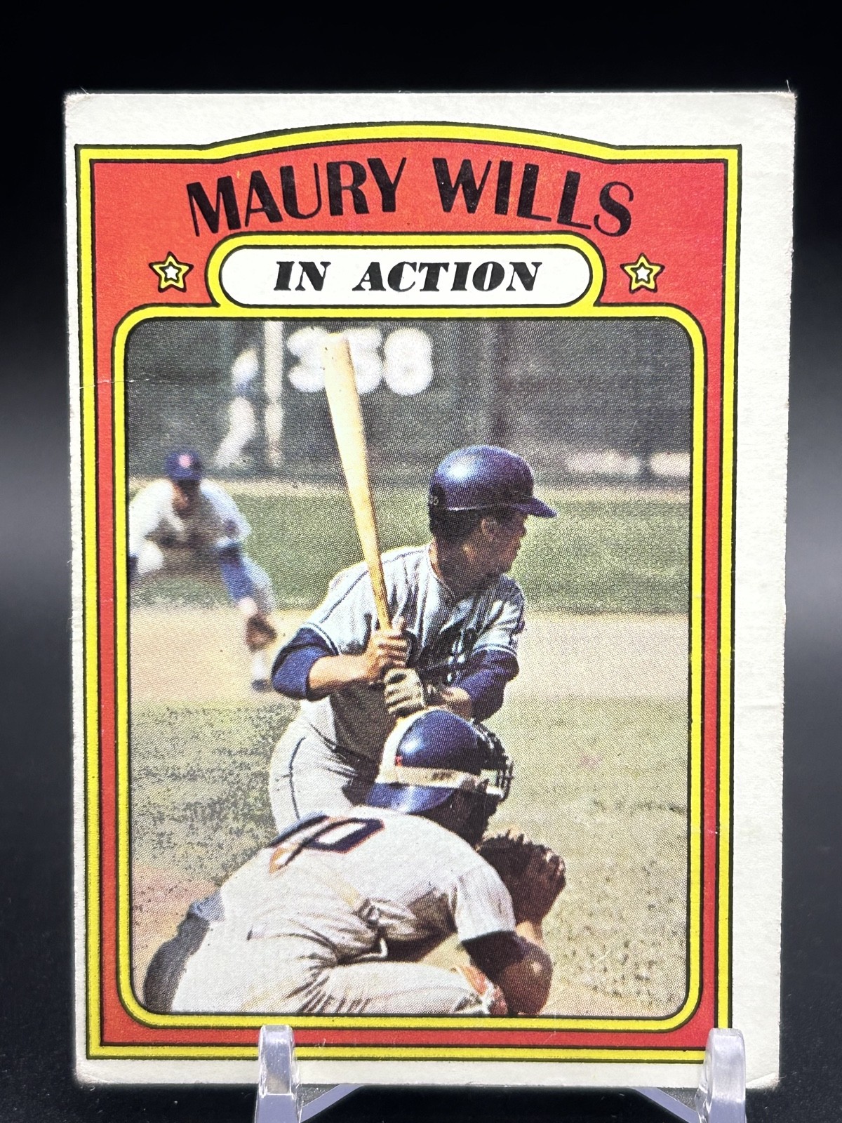 1972 Topps - In Action Maury Wills #438 1972 Topps - In Action Maury Wills #438