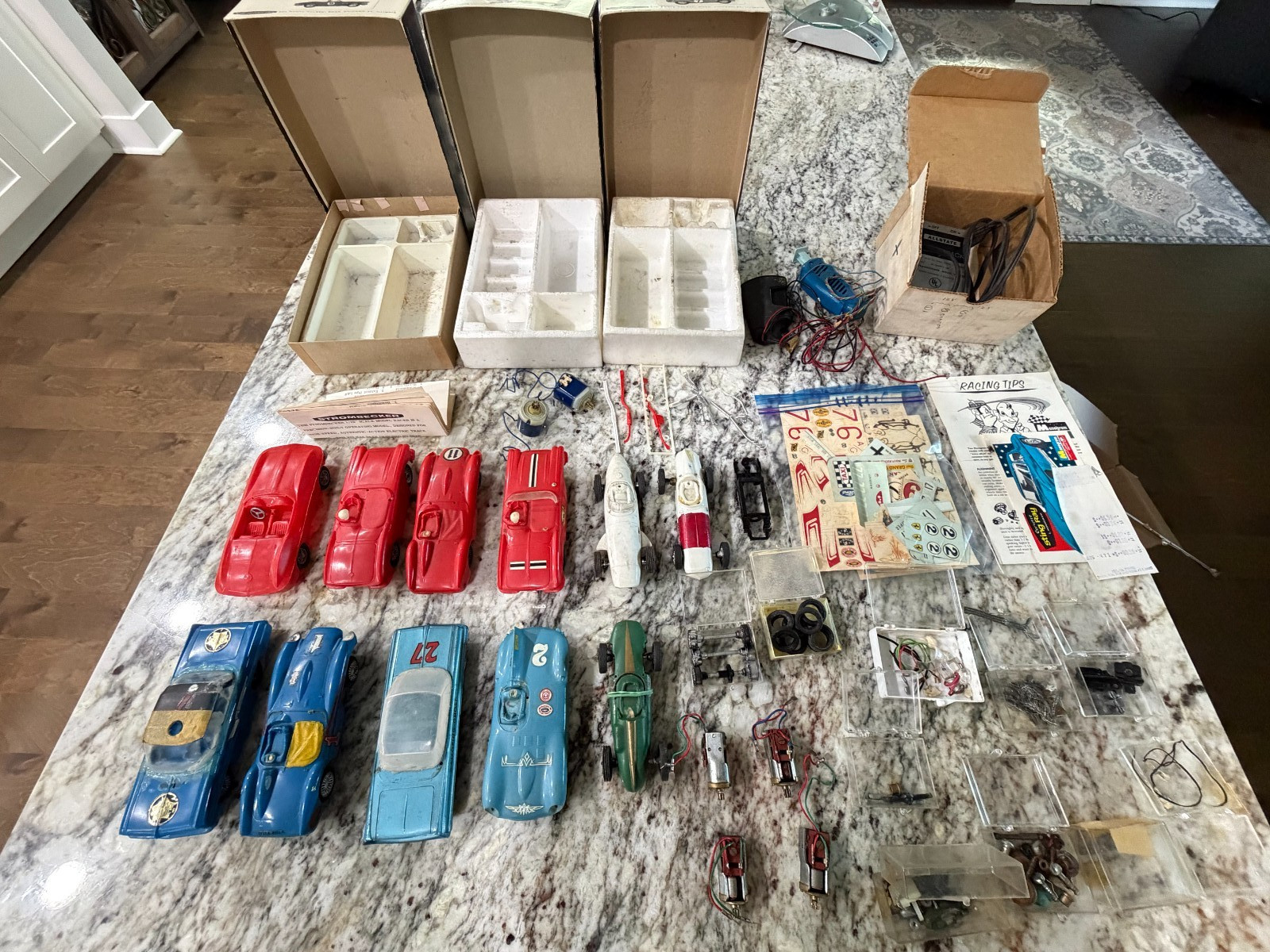 Vintage Strombecker Slot Car Lot 1/32 Cars Motors Parts Boxes Controllers