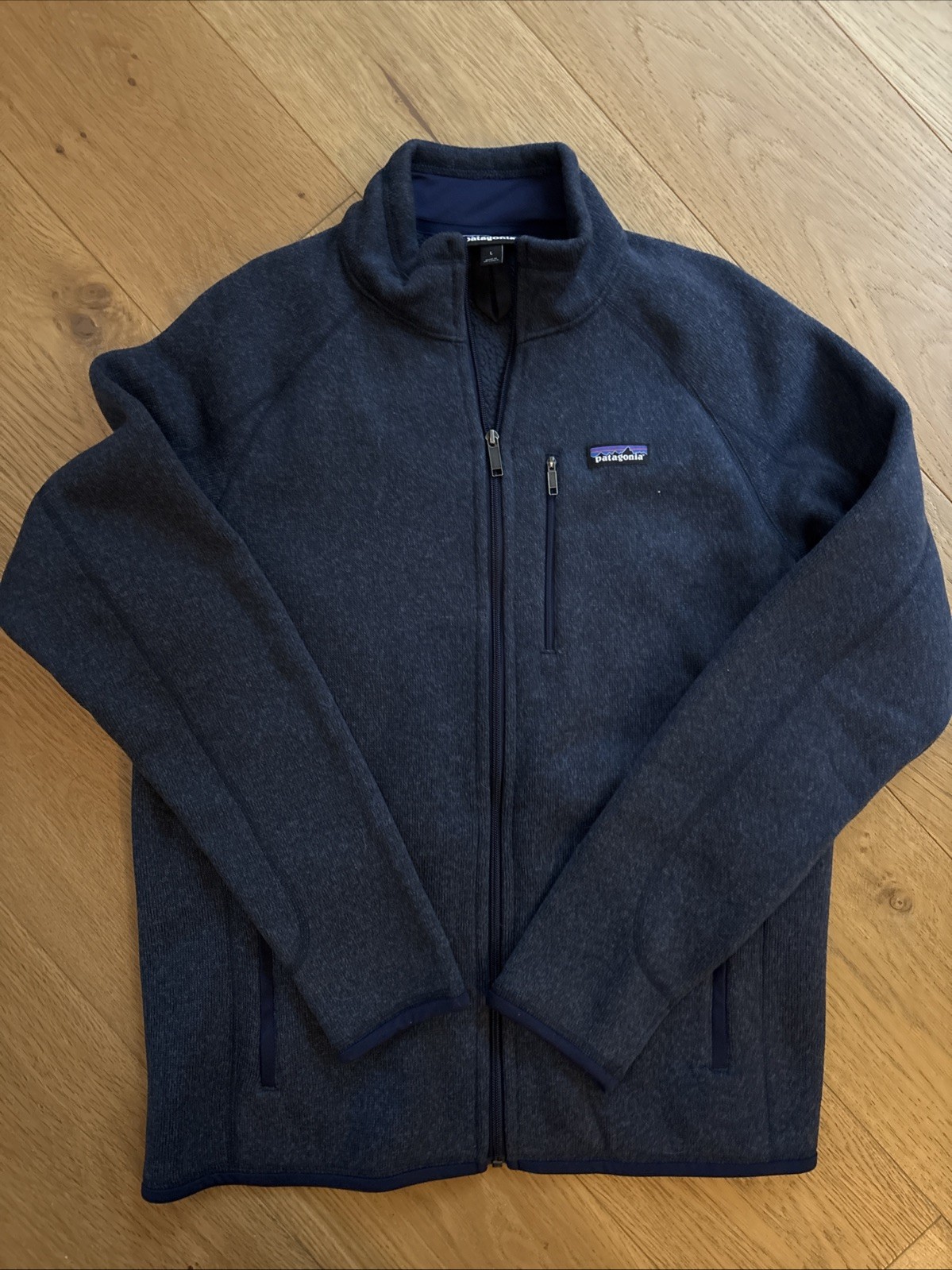 Patagonia Mens L Better Sweater Jacket Navy Full Zip Fleece Causal Outdoor Patagonia Mens L Better Sweater Jacket Navy Full Zip Fleece Causal Outdoor