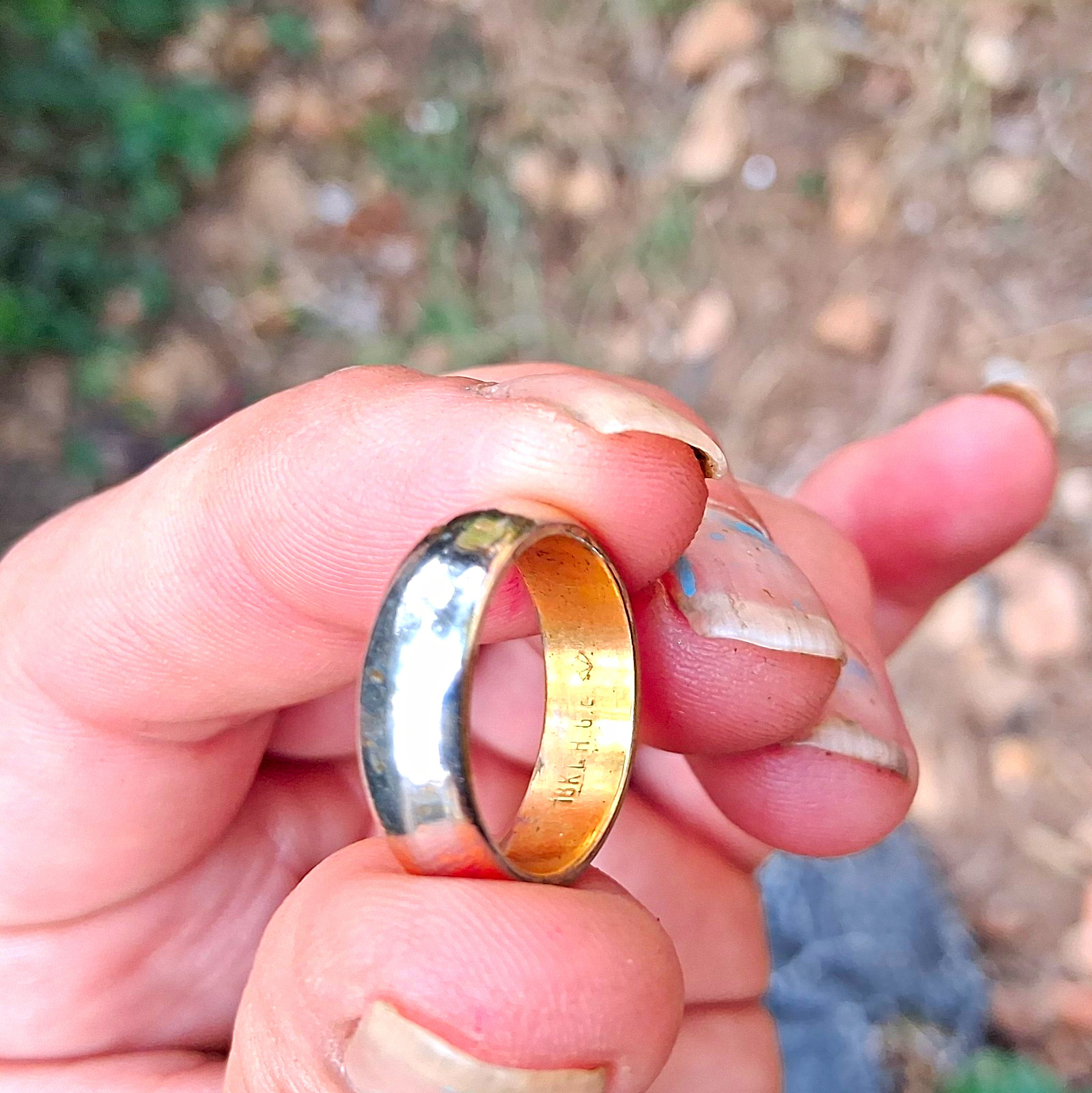 18kt Hge Gold Vintage Weddin Band 18kt Hge Gold Vintage Weddin Band