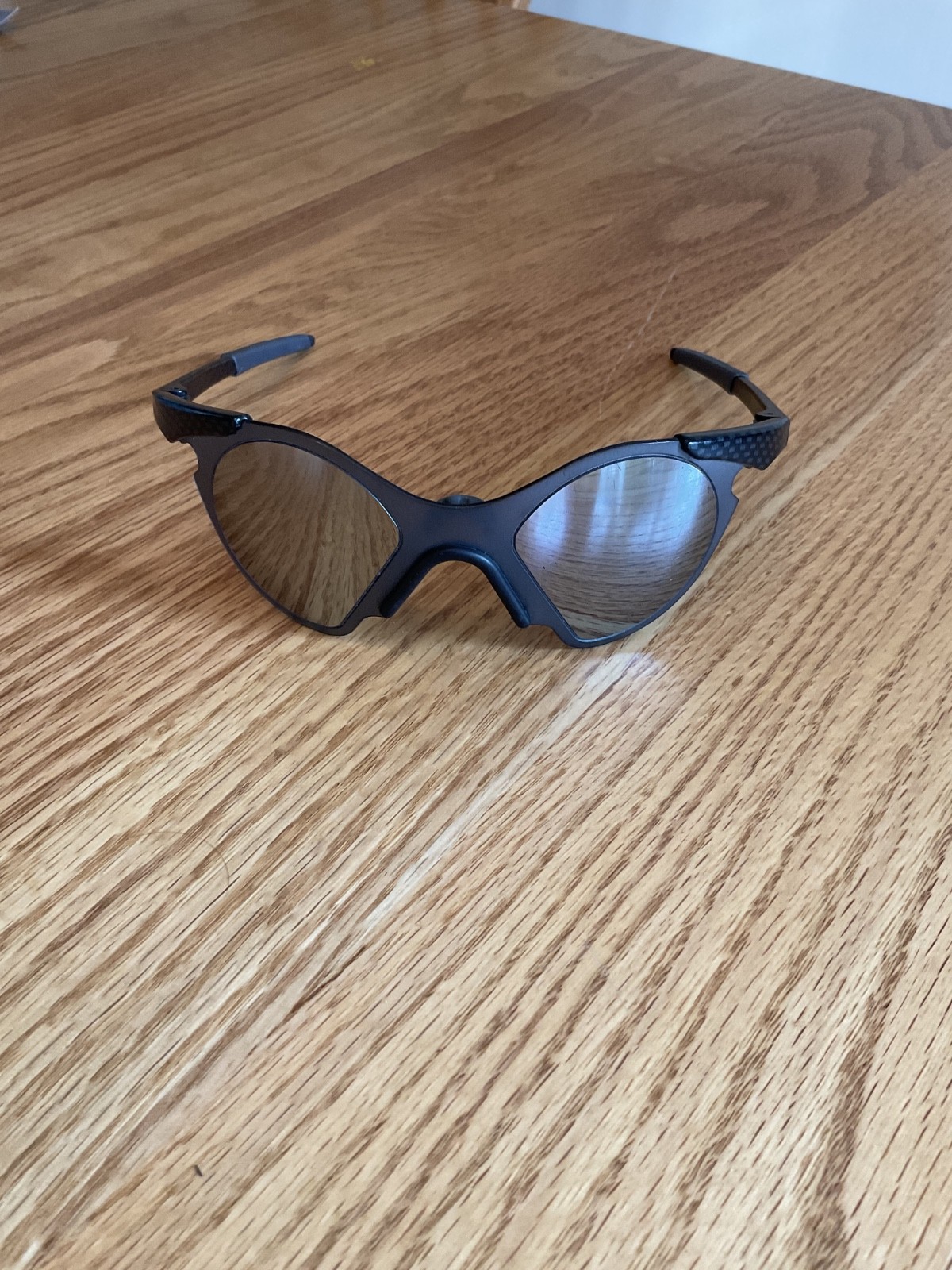 Vintage 1992 Oakley Sub Zero #1 05-001 Carbon Fiber Black Iridium Sunglasses