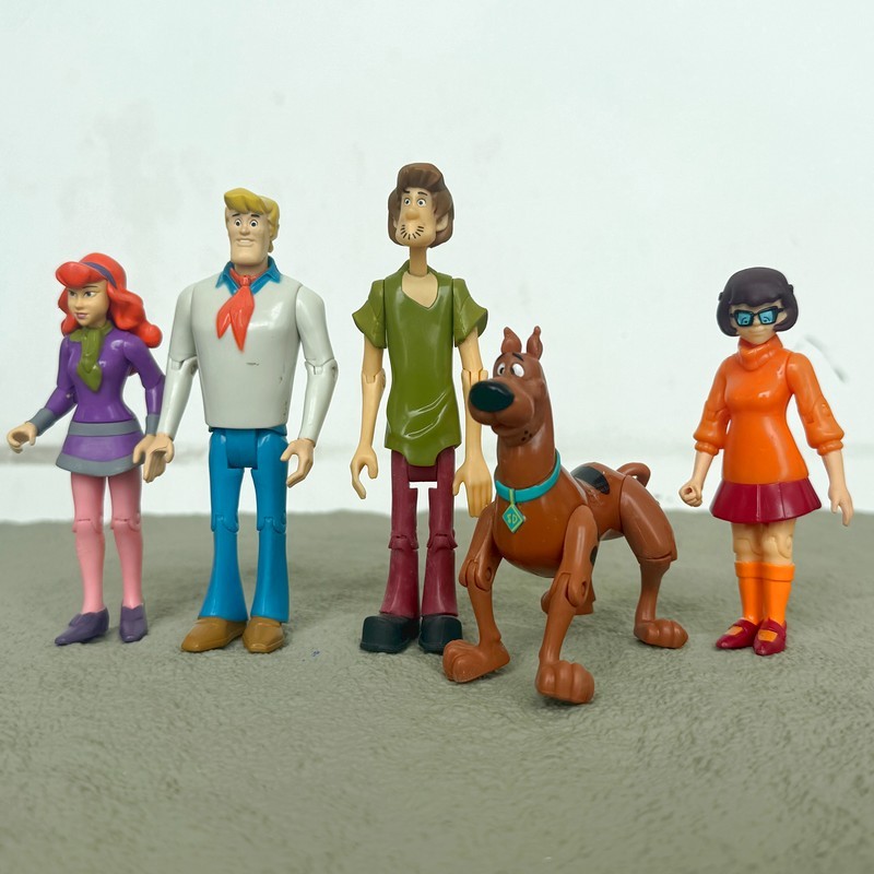 5pcs Scooby Doo Mystery Mates Gang Fred Daphne Velma Shaggy Crew Figures Toy