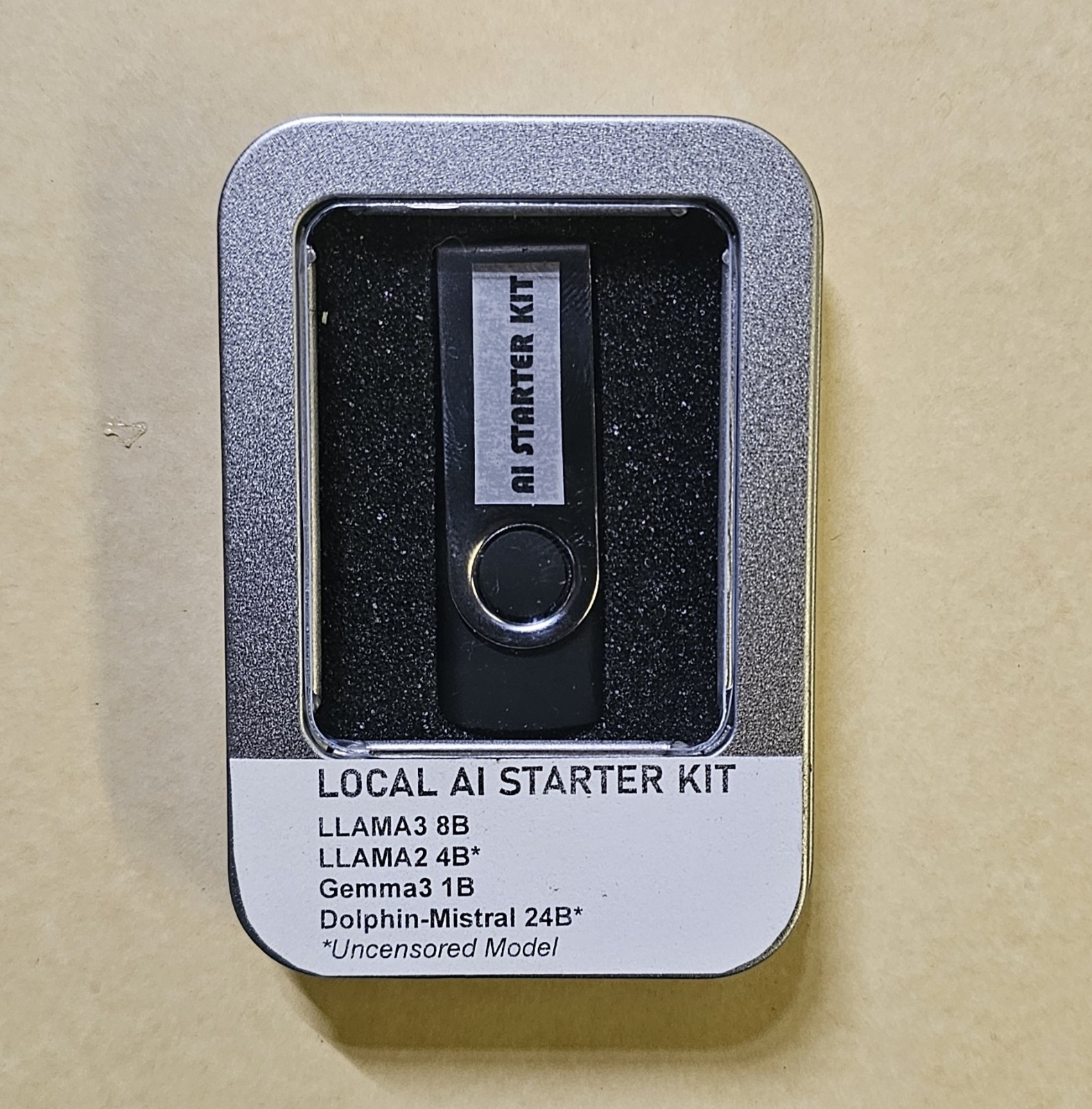 Offline AI Starter Kit 🧠USB Drive For Windows 10+ w/6 Models & GPU Support Offline AI Starter Kit 🧠USB Drive For Windows 10+ w/6 Models & GPU Support