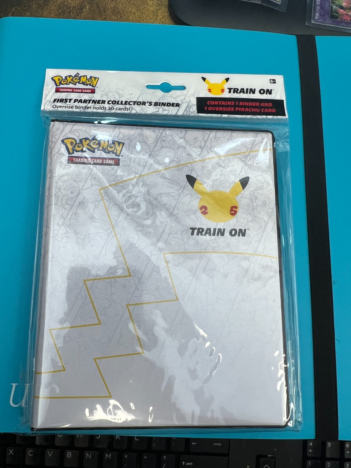 Pokemon SEALED 25th Anniversary First Partner Collectors Binder w/ Jumbo Pikachu