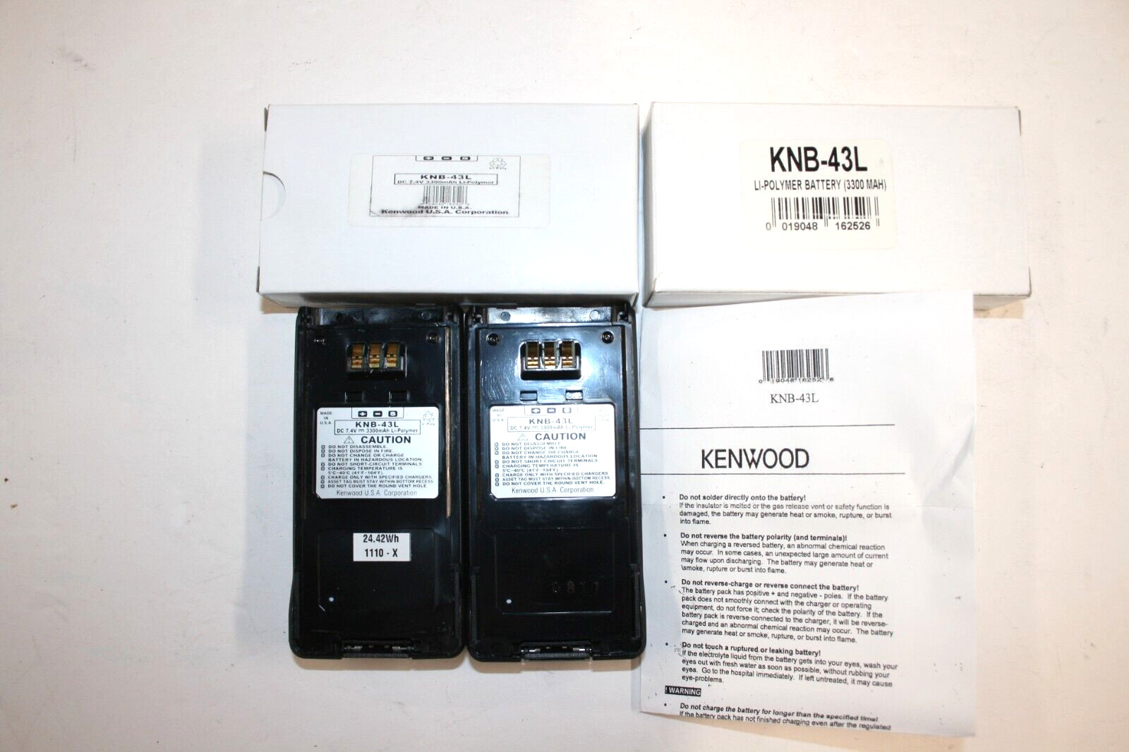 NEW Kenwood KNB-43L 7.4V Li-Ion Battery Pack Free 30 Day Returns