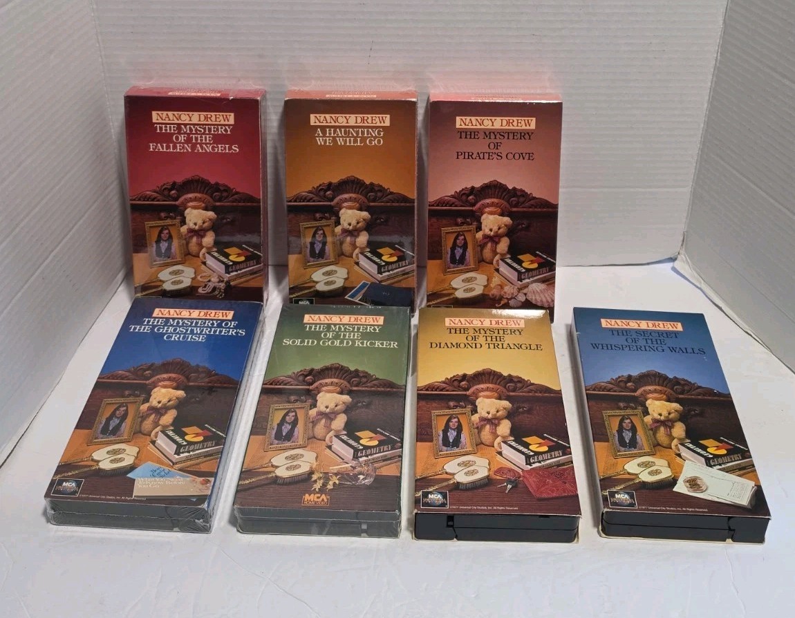 Nancy Drew VHS Tape Lot 7 Vintage