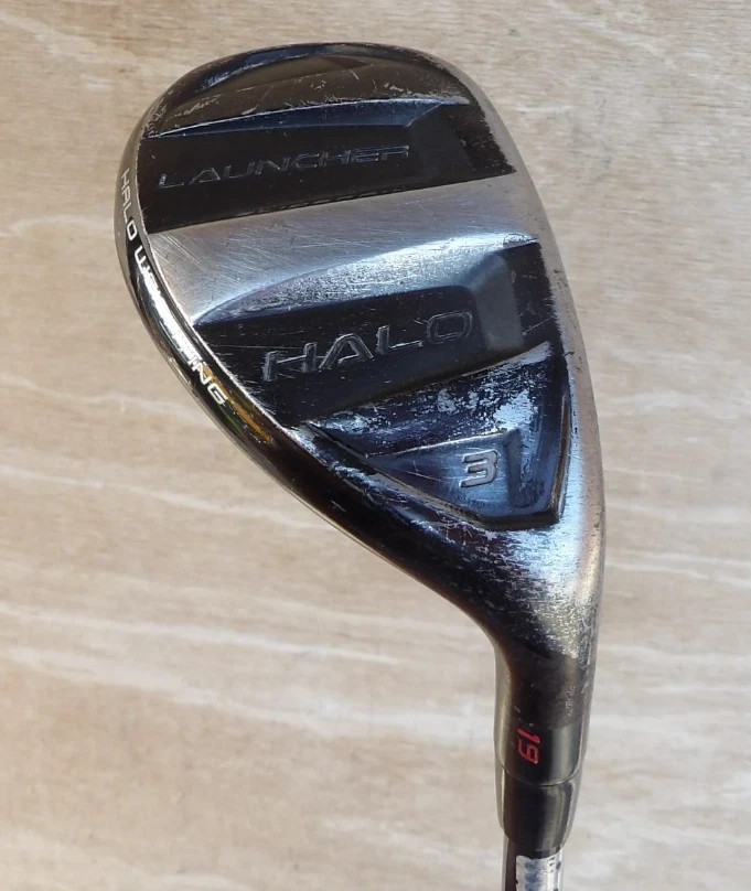 USED BLACK CLEVELAND LAUNCHER HALO 3 HYBRID 19 LOFT REGULAR FLEX RIGHT HANDED 3H