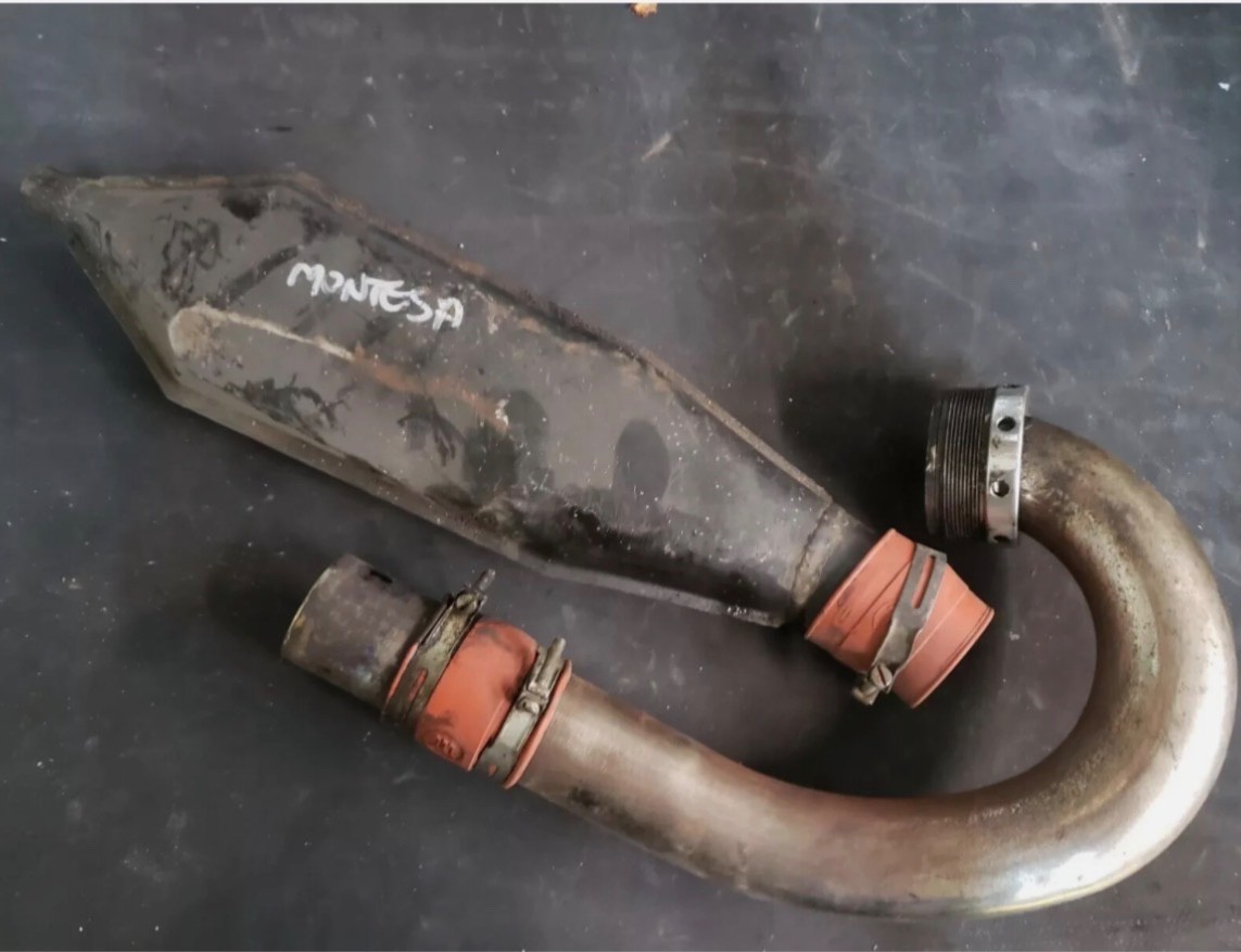 MONTESA COTA 247 COMPLETE EXHAUST VINTAGE OEM