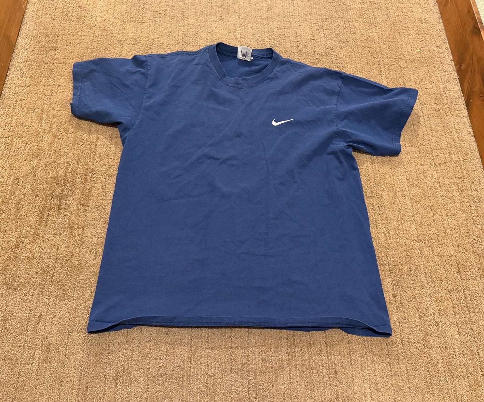 Vintage Nike USA T-Shirt Size Large Blue Made in USA