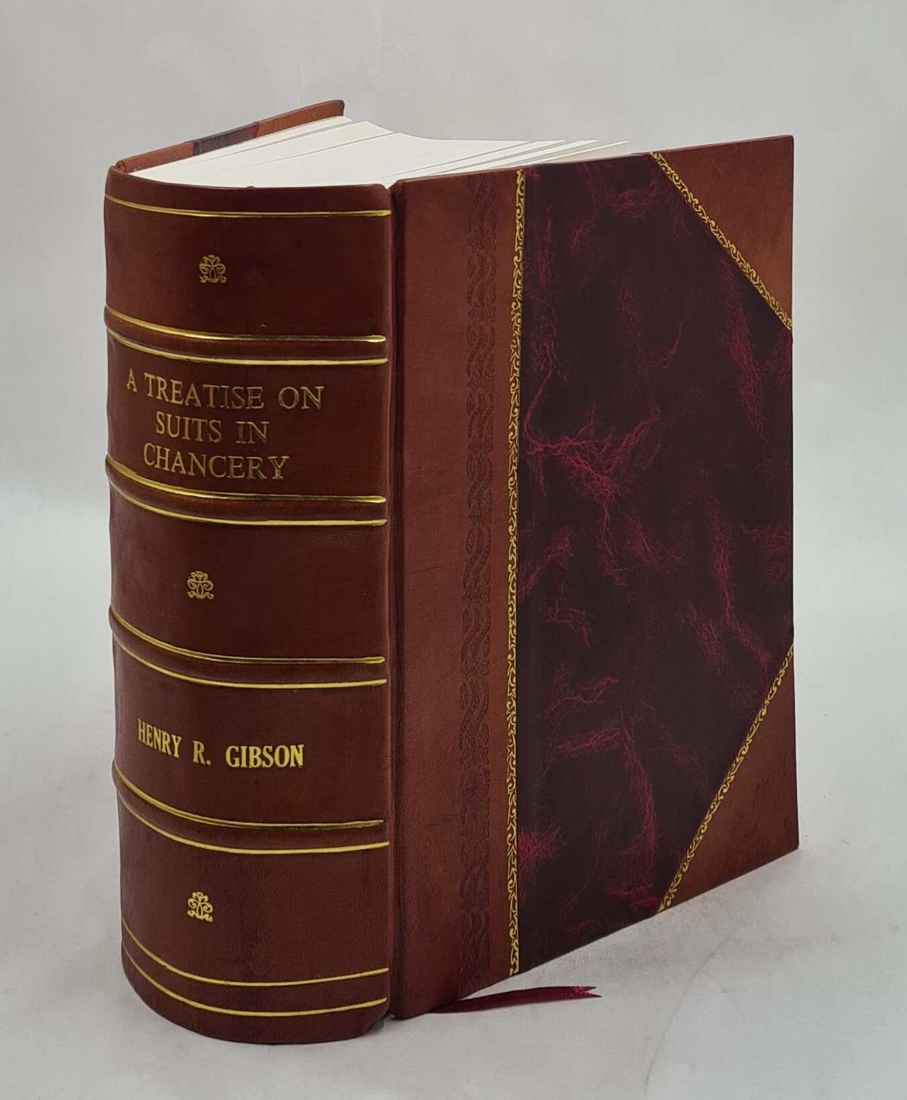 A treatise on suits in chancery setting forth the principles, Pl [Leather Bound]