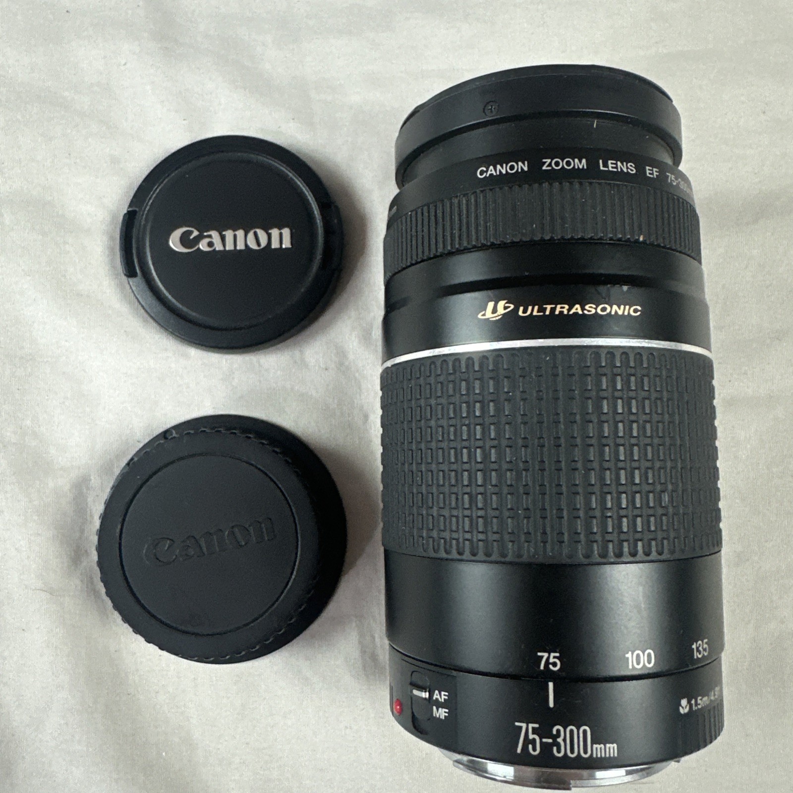 Canon Ultrasonic Zoom Lens EF 75-300mm 1:4-5.6 III USM TESTED WORKING