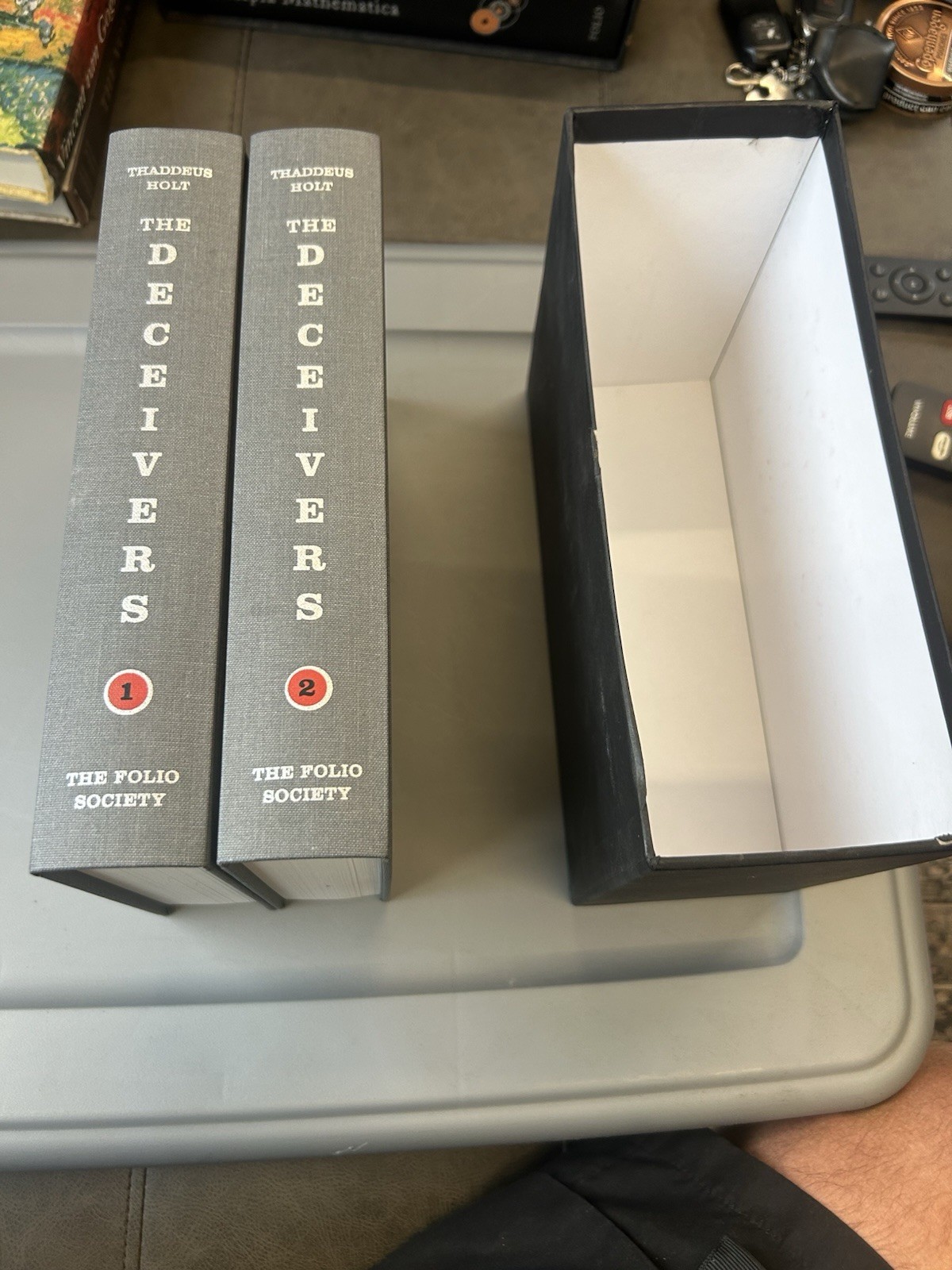 The Deceivers Thaddeus Holt Folio Society 2008 2 Vol Set WWII Slipcase